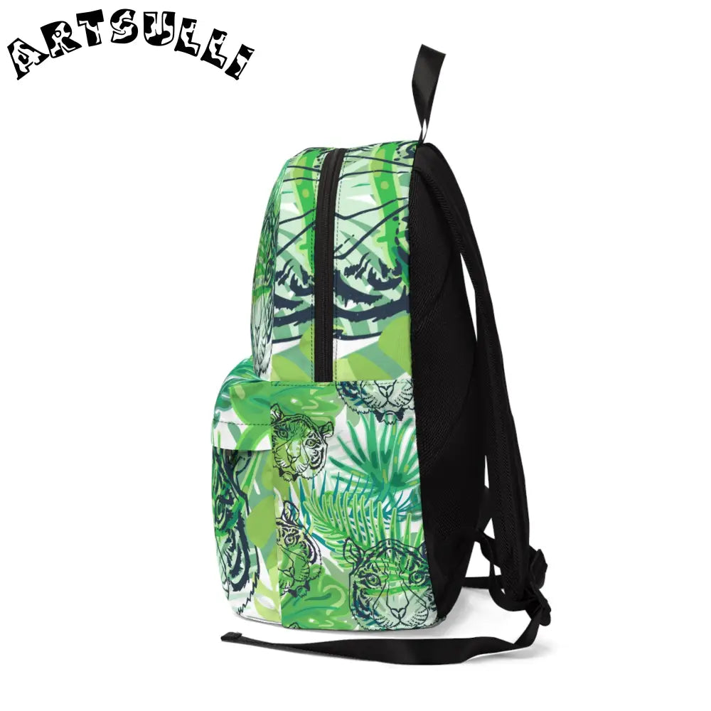 JAKKOUTTHEBXX Green Tiger Backpack Construction Ensures Longevity 2025