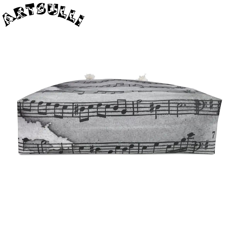 Grey Music Note Weekender Tote, Artsulli - Art is Long, Life is Short, Bags, , , , , , , 
