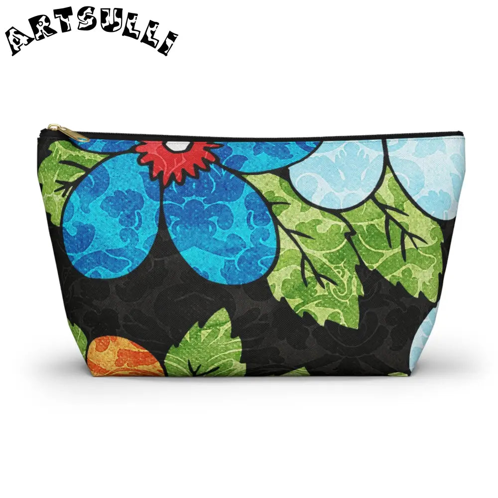 JAKKOUTTHEBXX Groovy Black Floral KL Accessory Pouch 2025