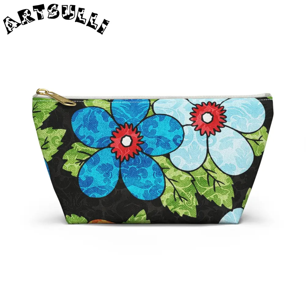 JAKKOUTTHEBXX Groovy Black Floral KL T-Bottom Pouch 2025