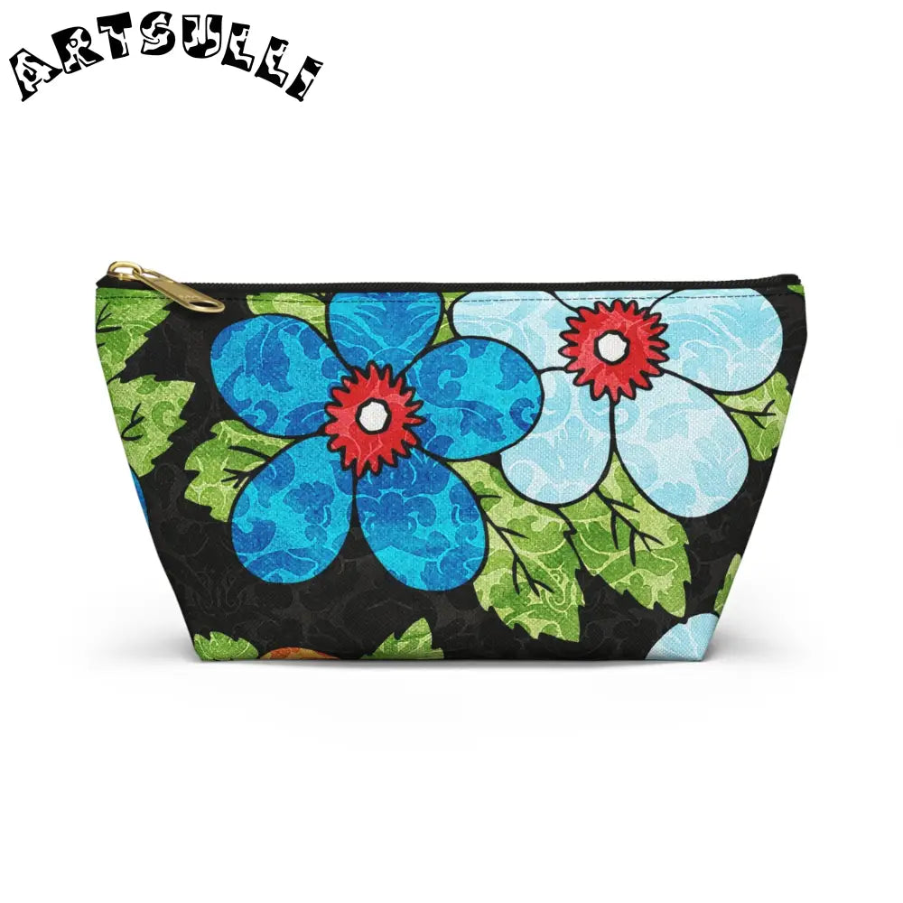 JAKKOUTTHEBXX Groovy Black Floral KL T-Bottom Pouch 2025