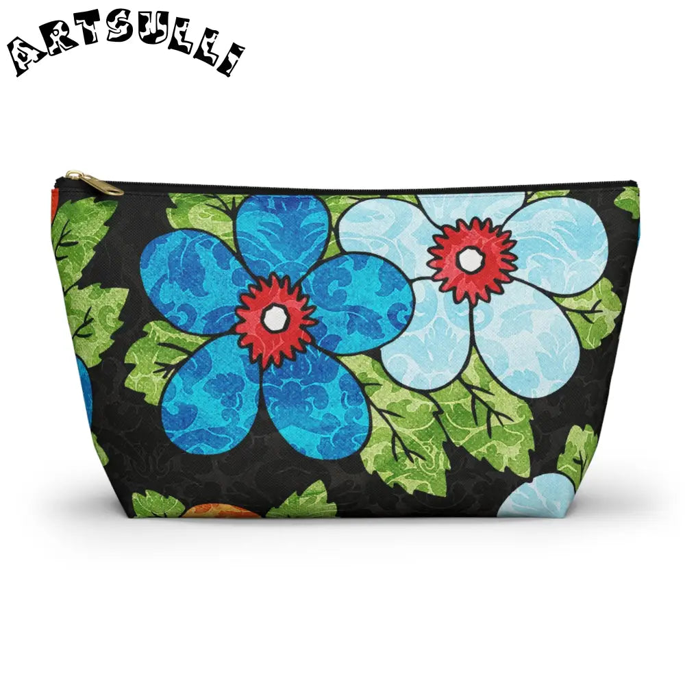 JAKKOUTTHEBXX Groovy Black Floral KL T-Bottom Pouch 2025