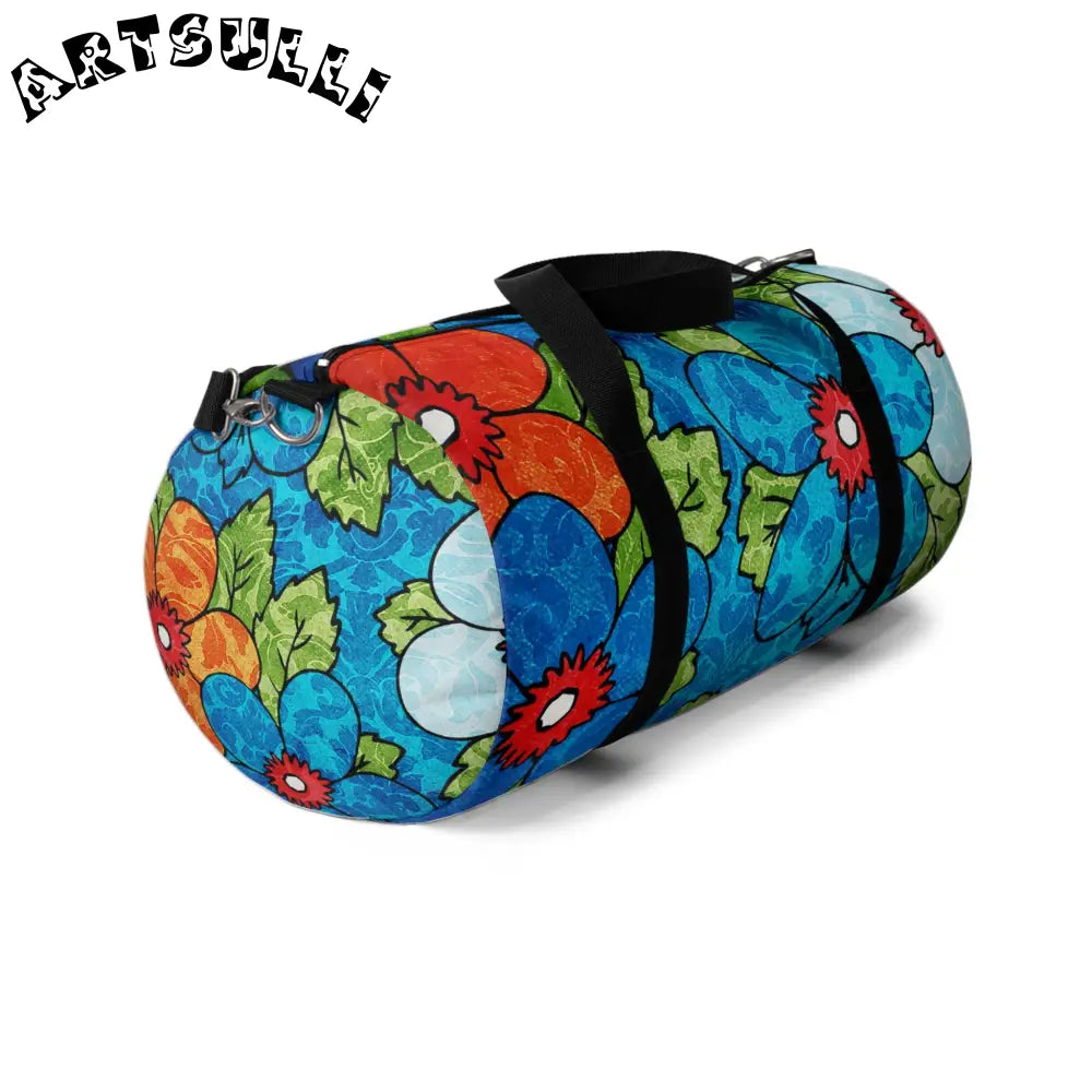 JAKKOUTTHEBXX Groovy II Blue Orange Duffel Bag 2025