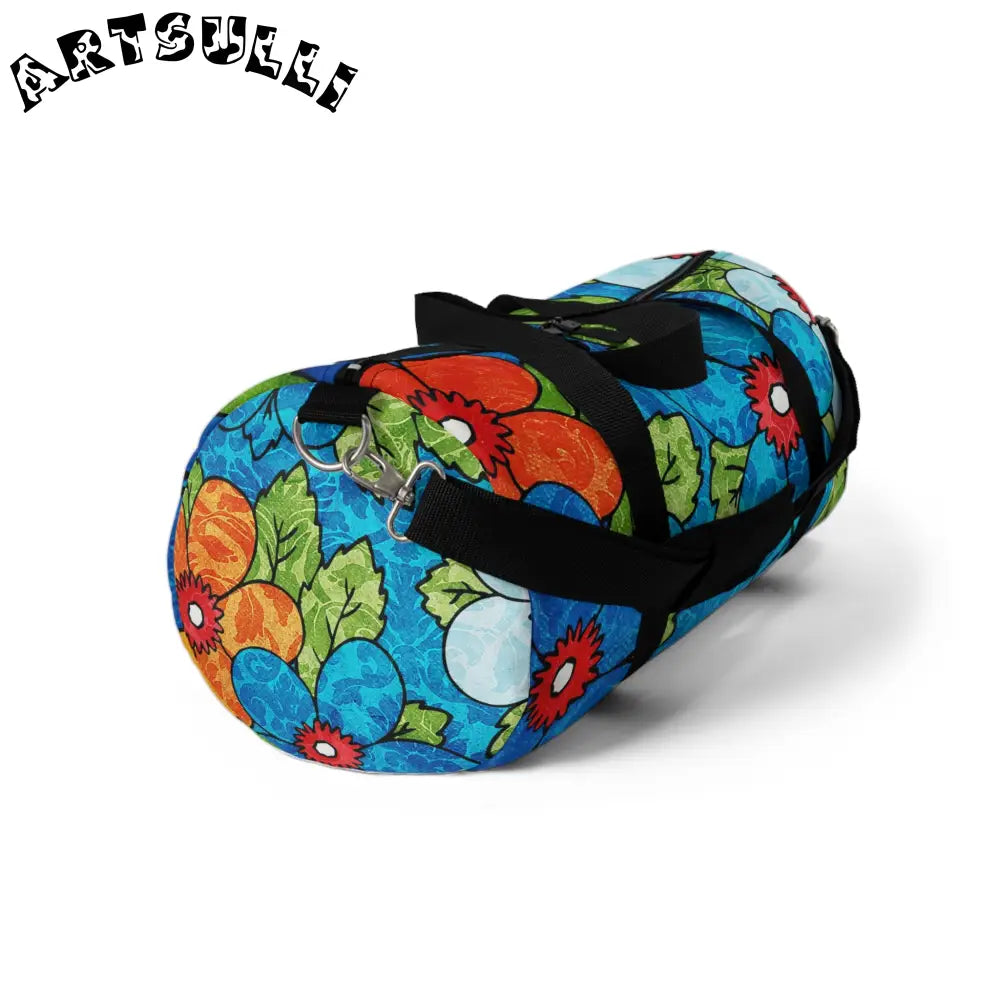 JAKKOUTTHEBXX Groovy II Blue Orange Duffel Bag 2025