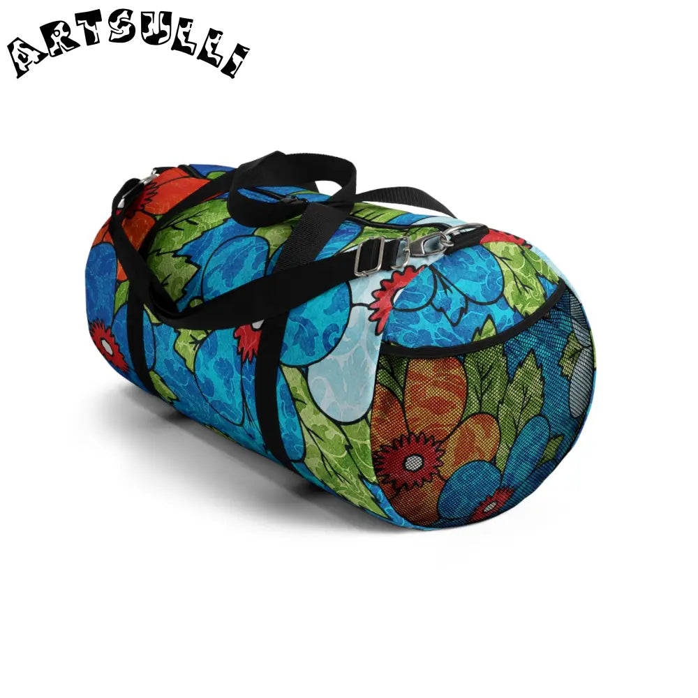 JAKKOUTTHEBXX Groovy II Blue Orange Duffel Bag 2025
