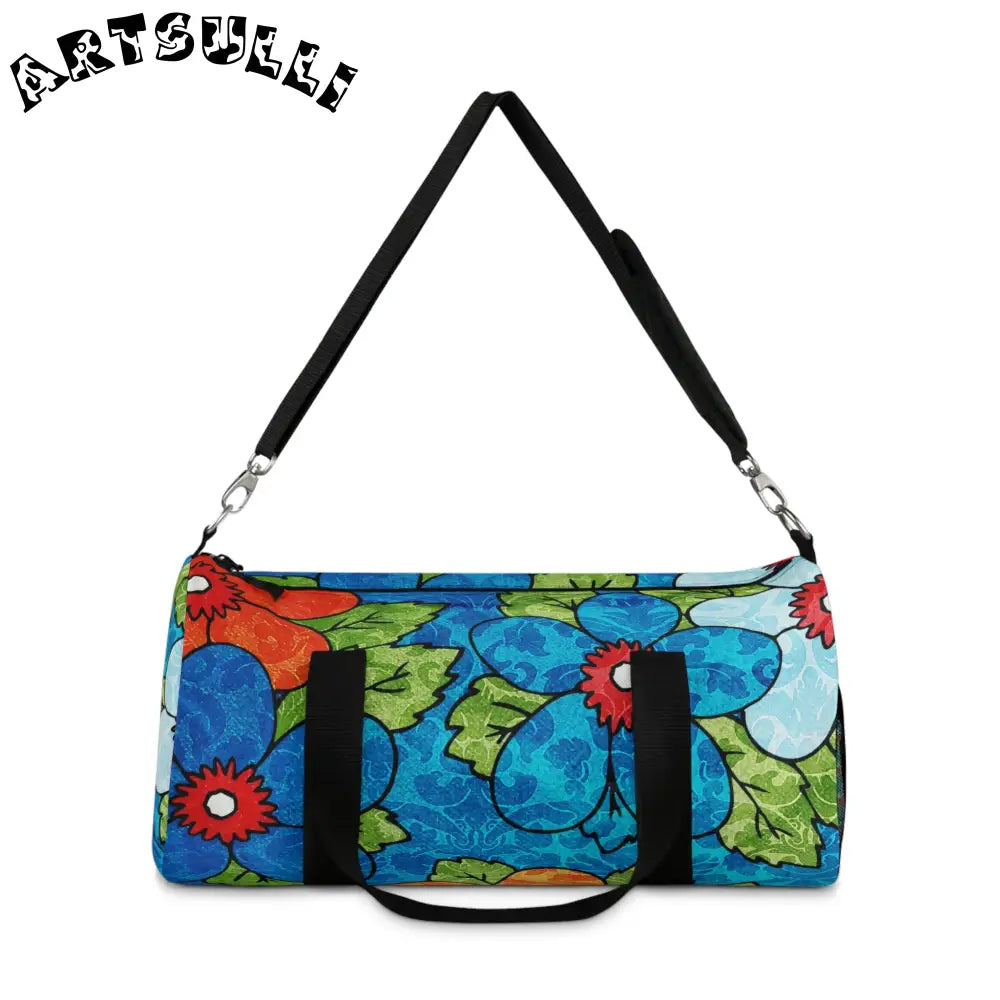 JAKKOUTTHEBXX Groovy II Blue Orange Duffel Bag 2025