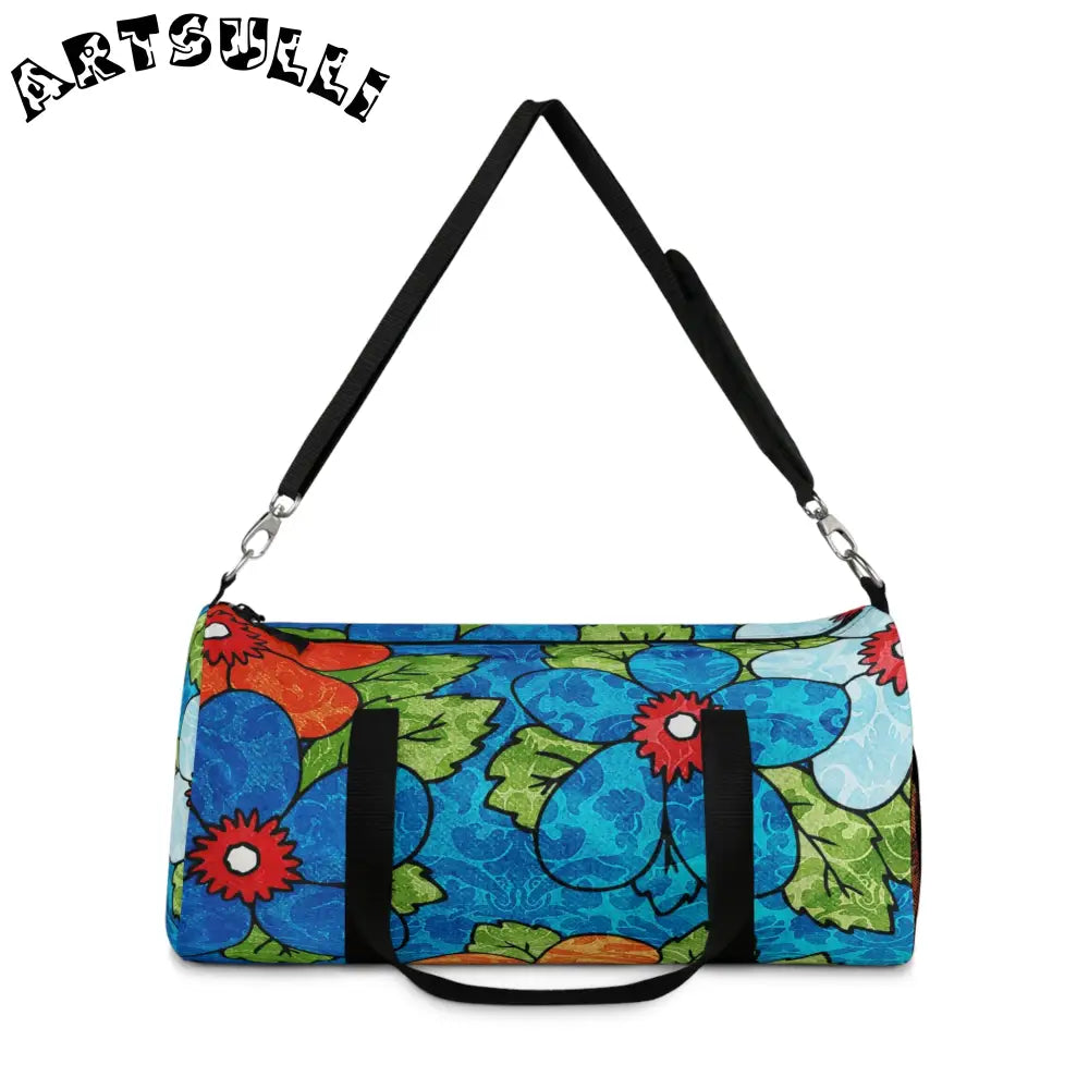 JAKKOUTTHEBXX Groovy II Blue Orange Duffel Bag 2025