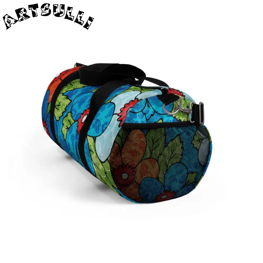 JAKKOUTTHEBXX Groovy II Blue Orange Duffel Bag 2025