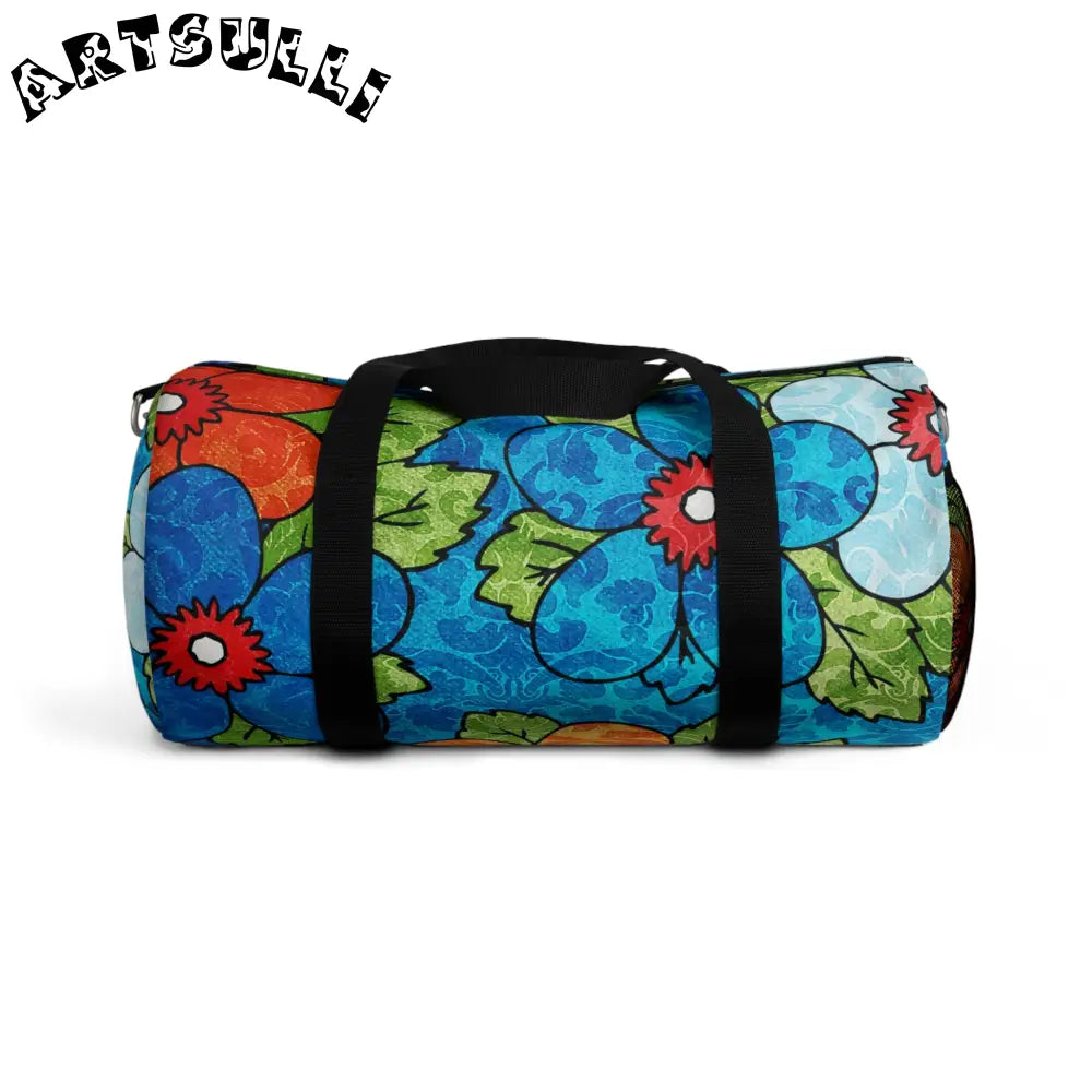 JAKKOUTTHEBXX Groovy II Blue Orange Duffel Bag 2025