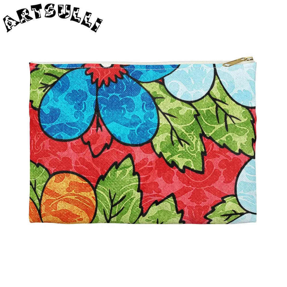 JAKKOUTTHEBXX Groovy Red Floral KL Accessory Pouch 2025