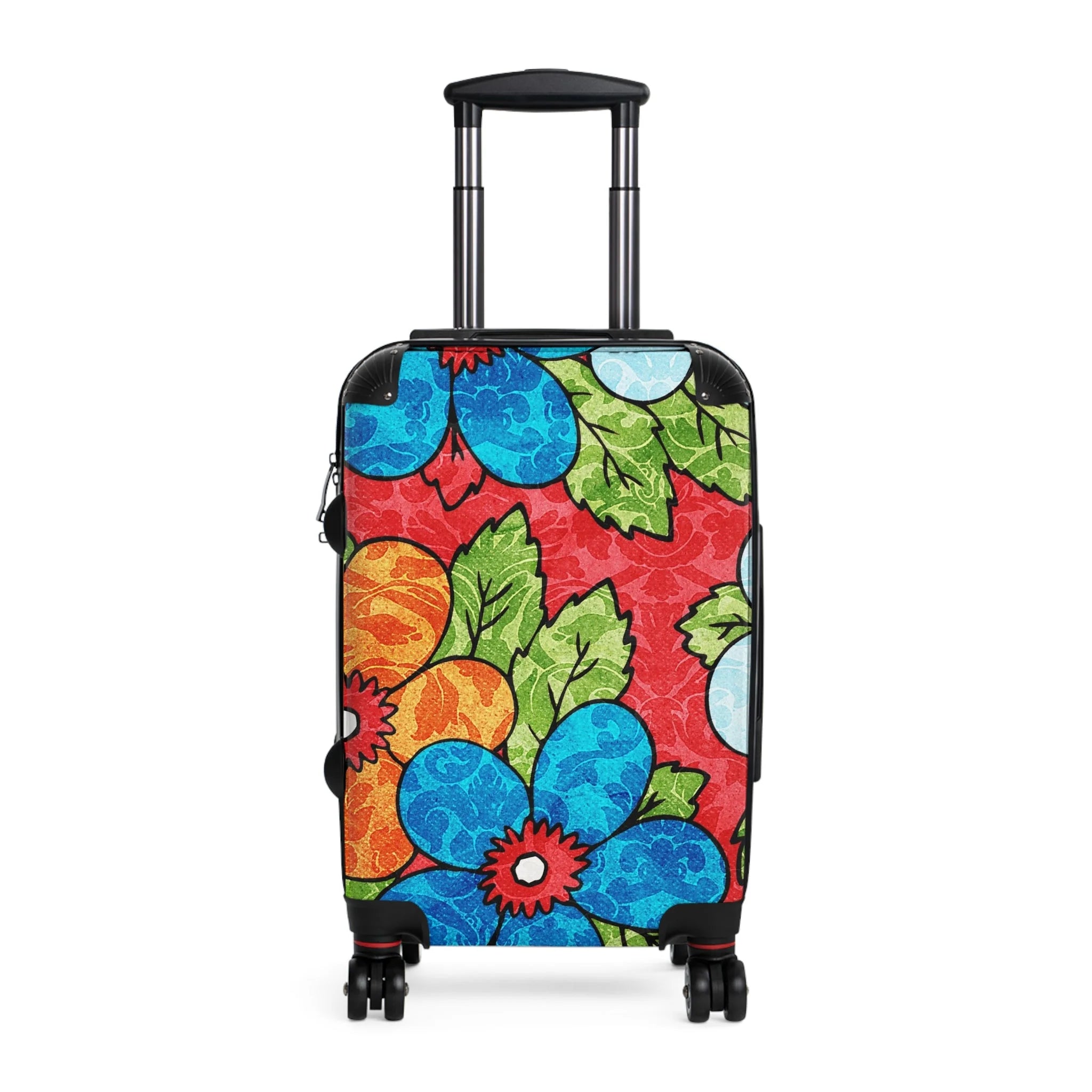 Groovy Red Floral KL Suitcase, Artsulli - Art is Long, Life is Short, Bags, Size, Small, Color, Black, , , 13227102613628318456