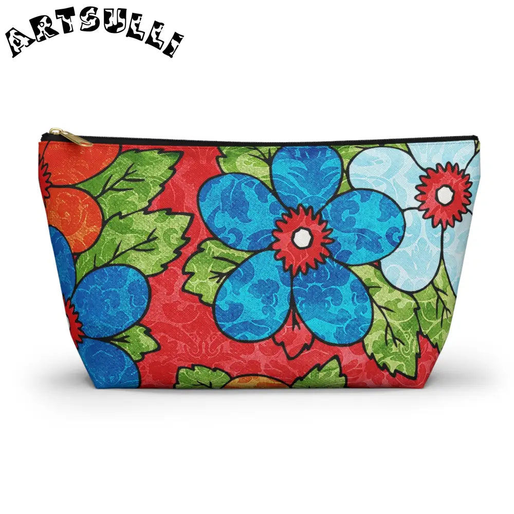 JAKKOUTTHEBXX Groovy Red Floral T-Bottom Pouches 2025