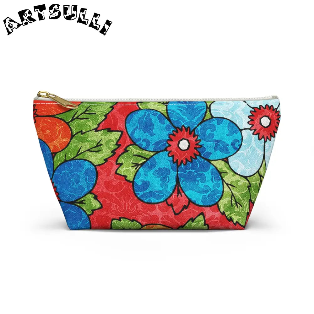 JAKKOUTTHEBXX Groovy Red Floral T-Bottom Pouches 2025