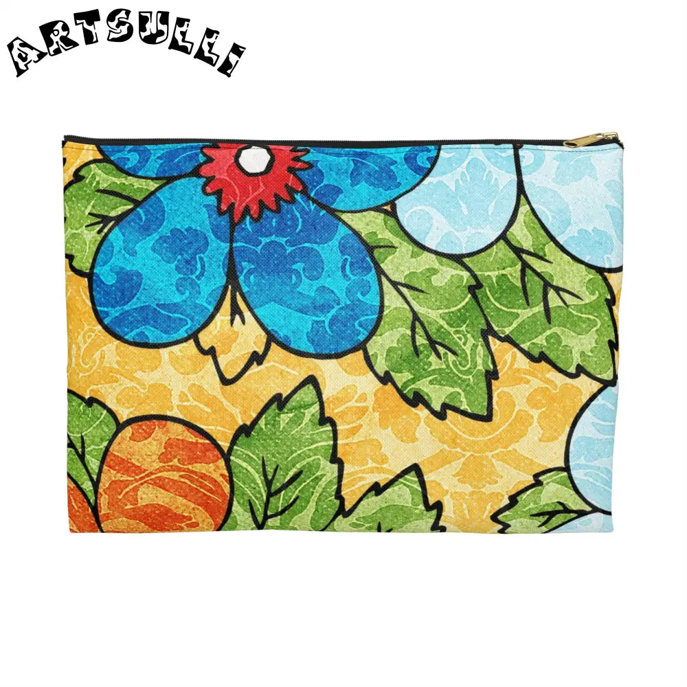 JAKKOUTTHEBXX Groovy Yellow Floral KL Accessory Pouch 2025