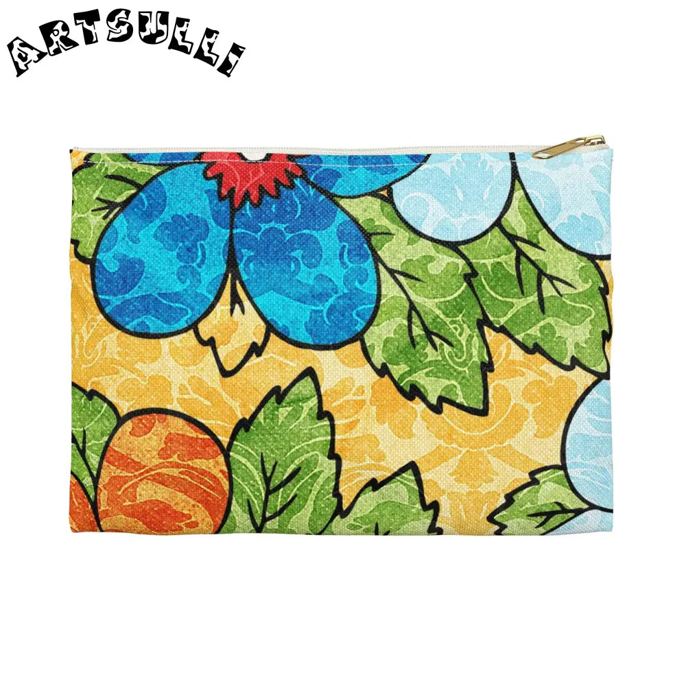JAKKOUTTHEBXX Groovy Yellow Floral KL Accessory Pouch 2025
