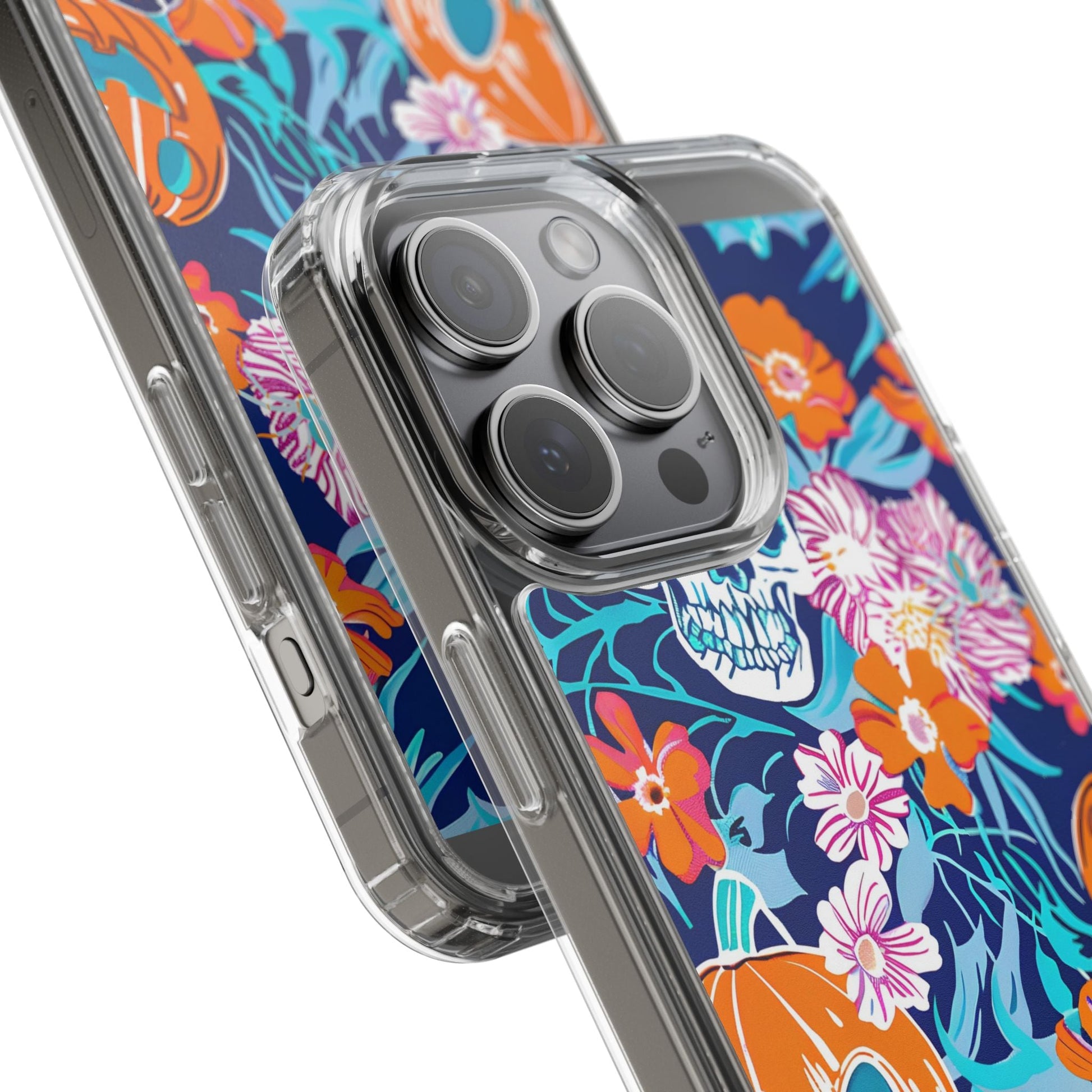 Halloween Floral Clear Case, Artsulli - Art is Long, Life is Short, Phone Case, , , , , , , 
