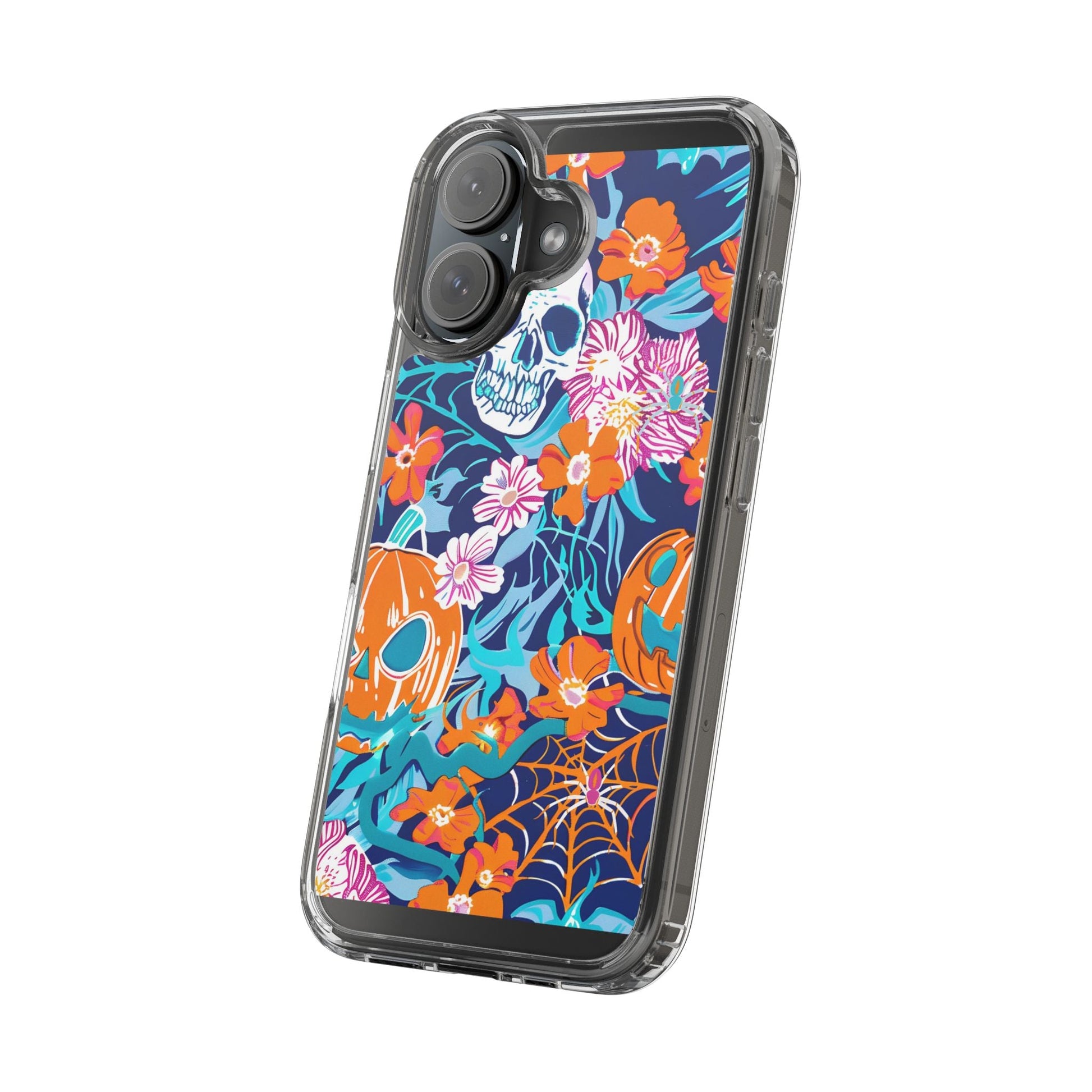 Halloween Floral Clear Case, Artsulli - Art is Long, Life is Short, Phone Case, , , , , , , 