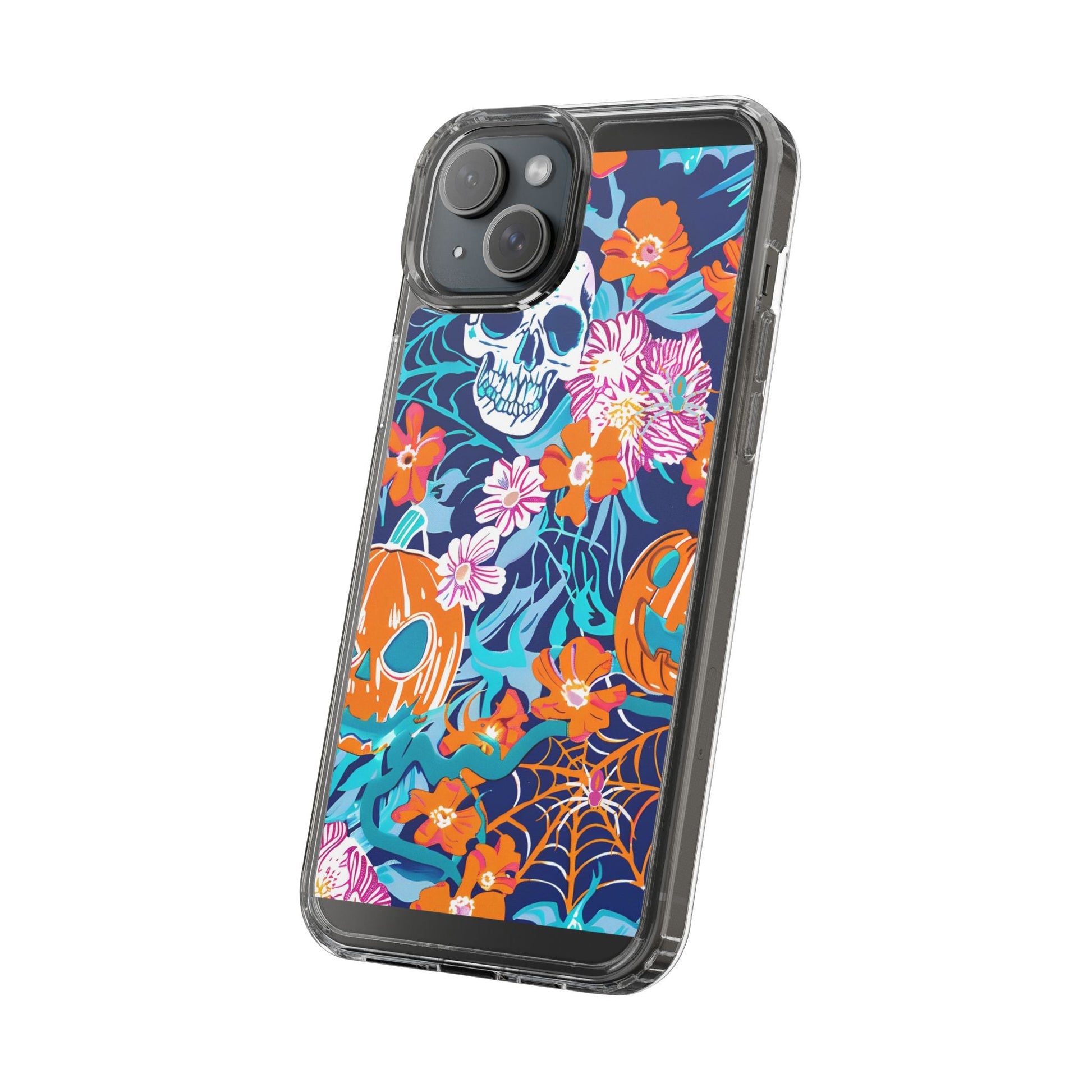Halloween Floral Clear Case, Artsulli - Art is Long, Life is Short, Phone Case, , , , , , , 