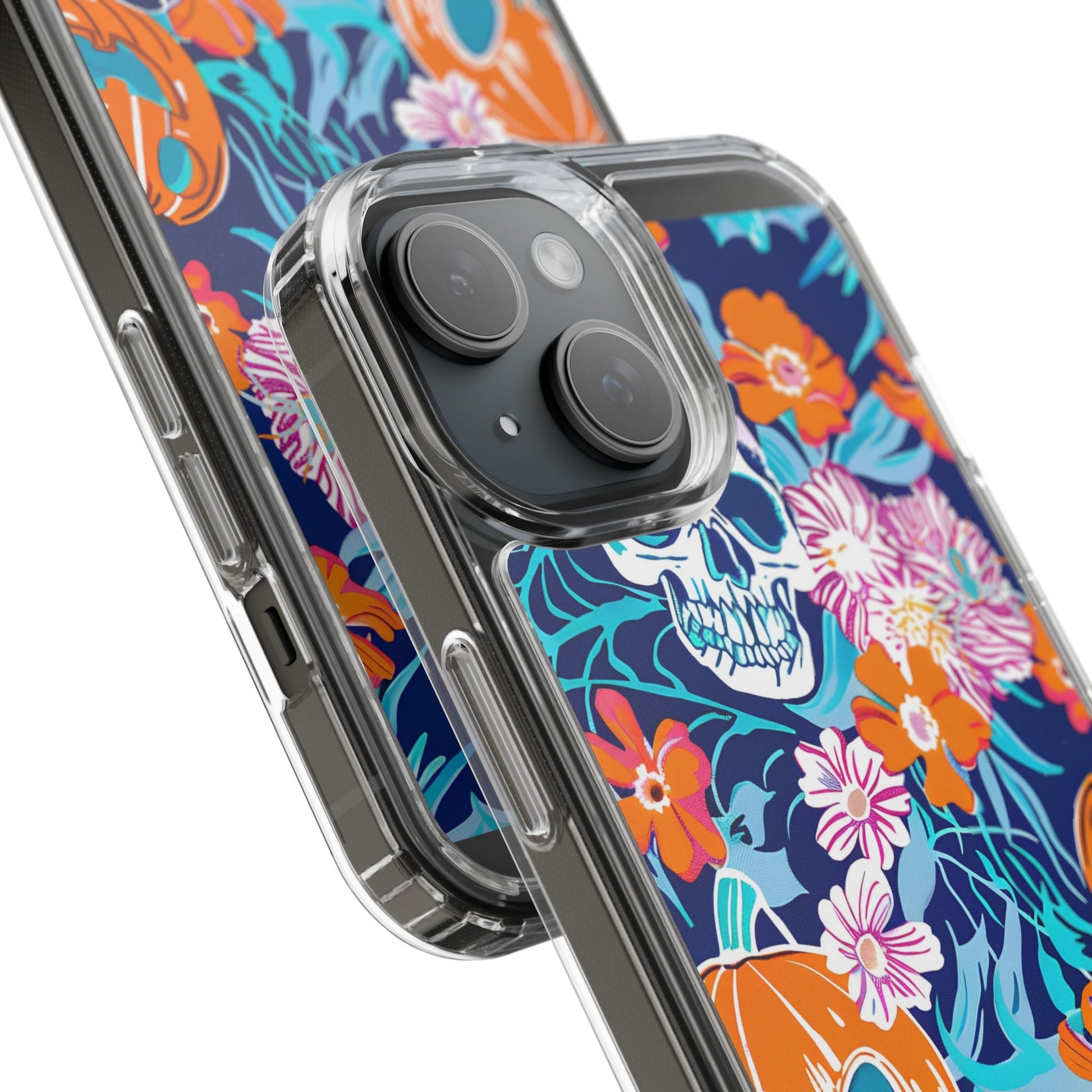 Halloween Floral Clear Case, Artsulli - Art is Long, Life is Short, Phone Case, , , , , , , 