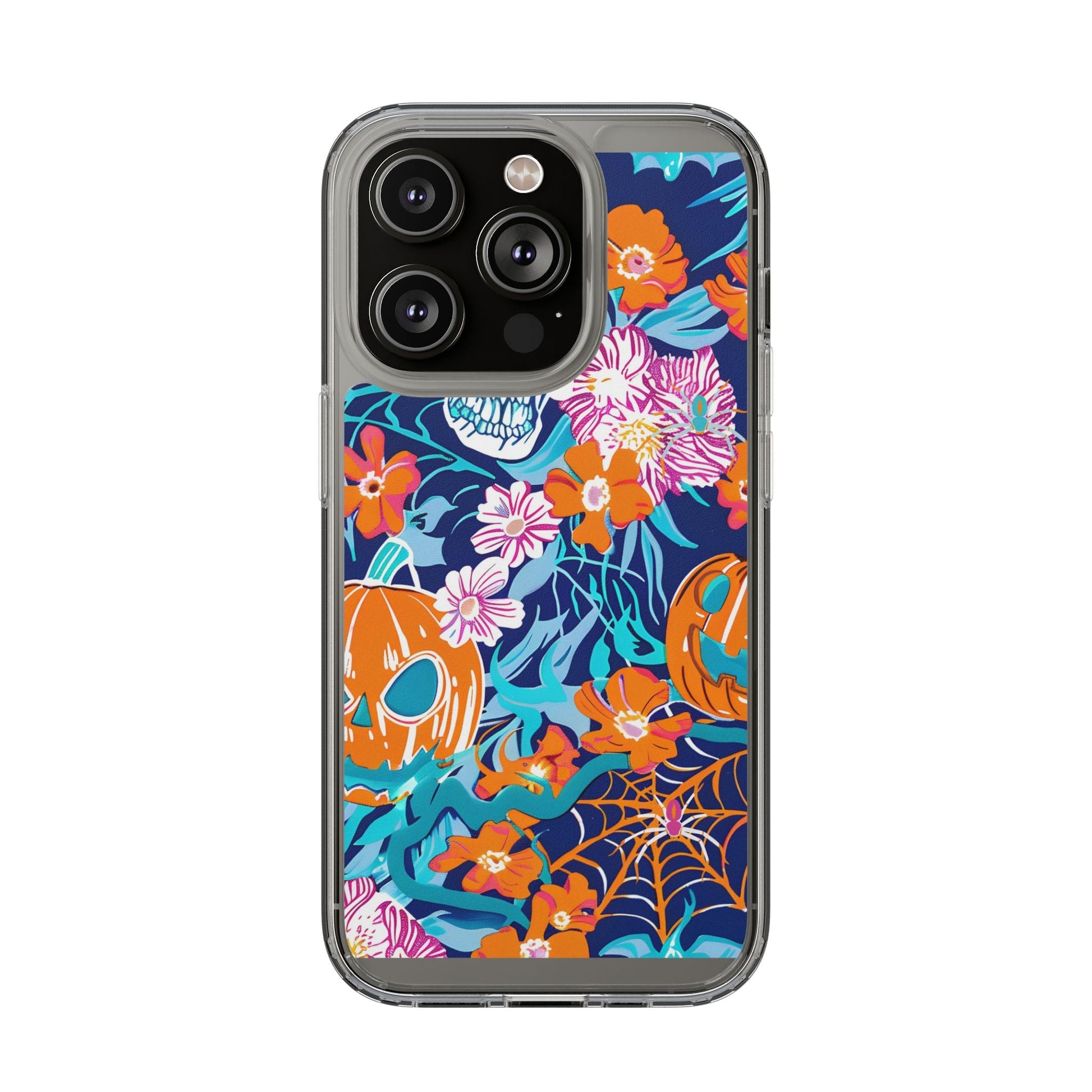 Halloween Floral Clear Case, Artsulli - Art is Long, Life is Short, Phone Case, Size, iPhone 14 Pro, Surface, Without gift packaging, , , 26403641591580220758