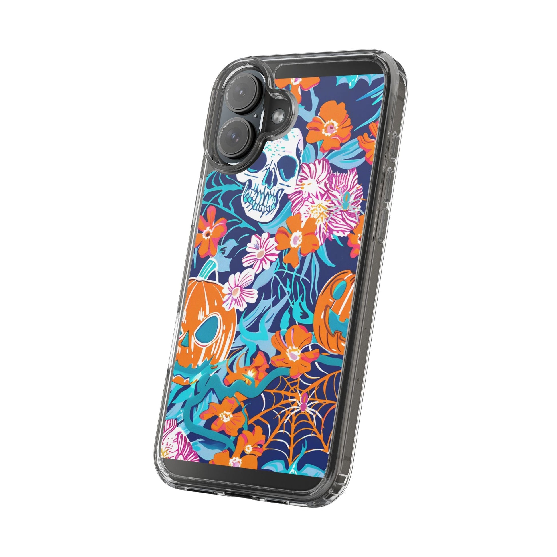 Halloween Floral Clear Case, Artsulli - Art is Long, Life is Short, Phone Case, , , , , , , 