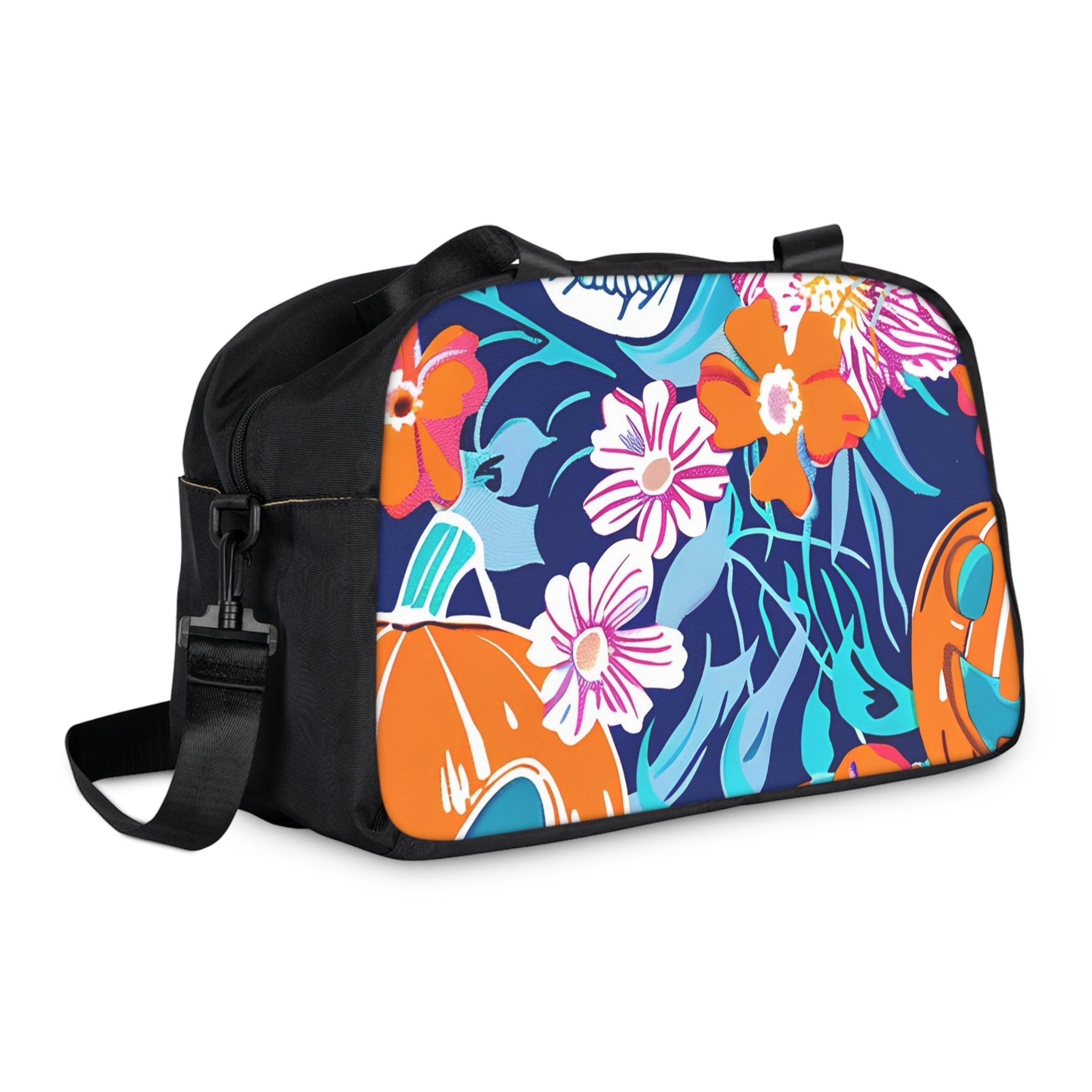 Halloween Floral Pumpkin Fitness Handbag, Artsulli - Art is Long, Life is Short, Bags, , , , , , , 