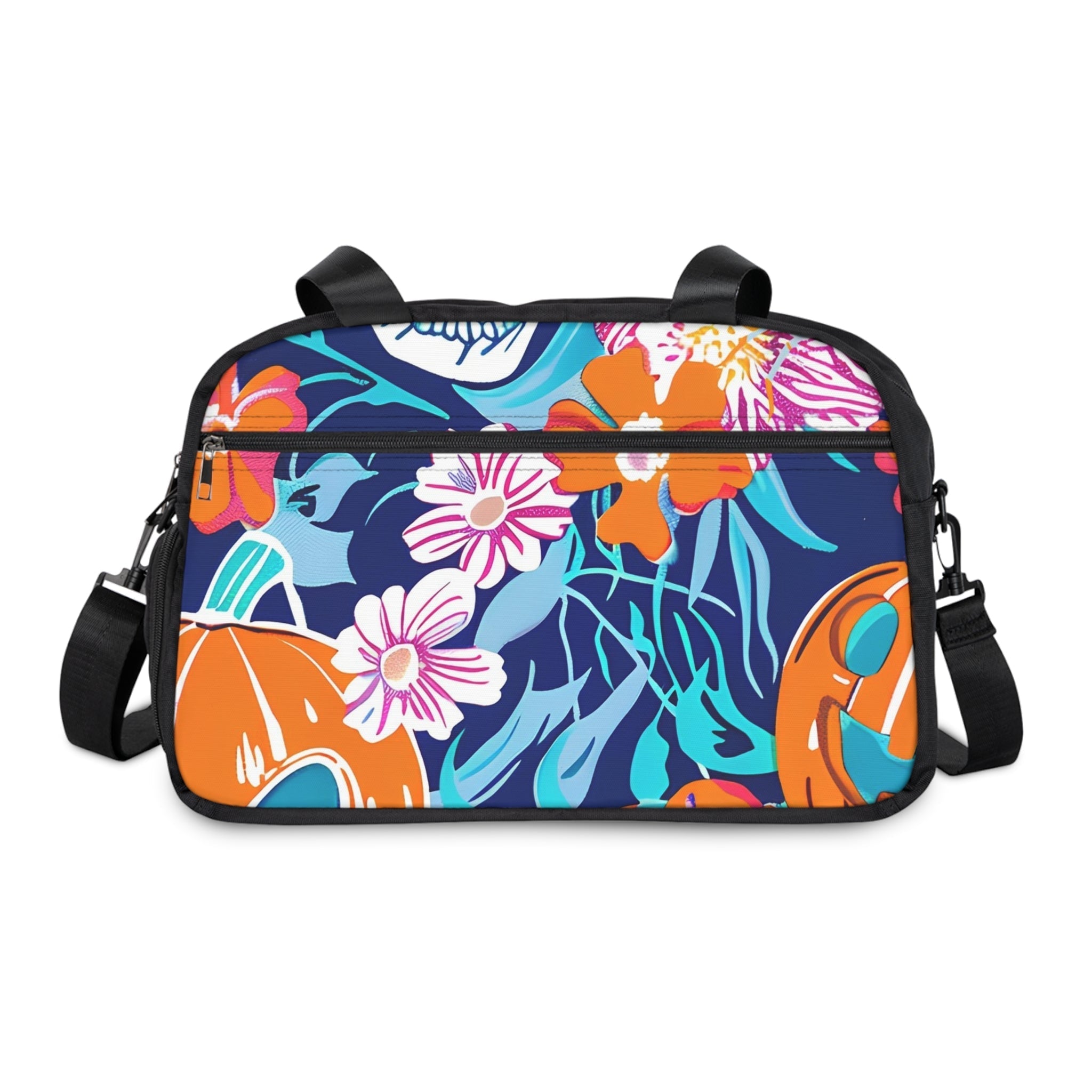 Halloween Floral Pumpkin Fitness Handbag, Artsulli - Art is Long, Life is Short, Bags, , , , , , , 