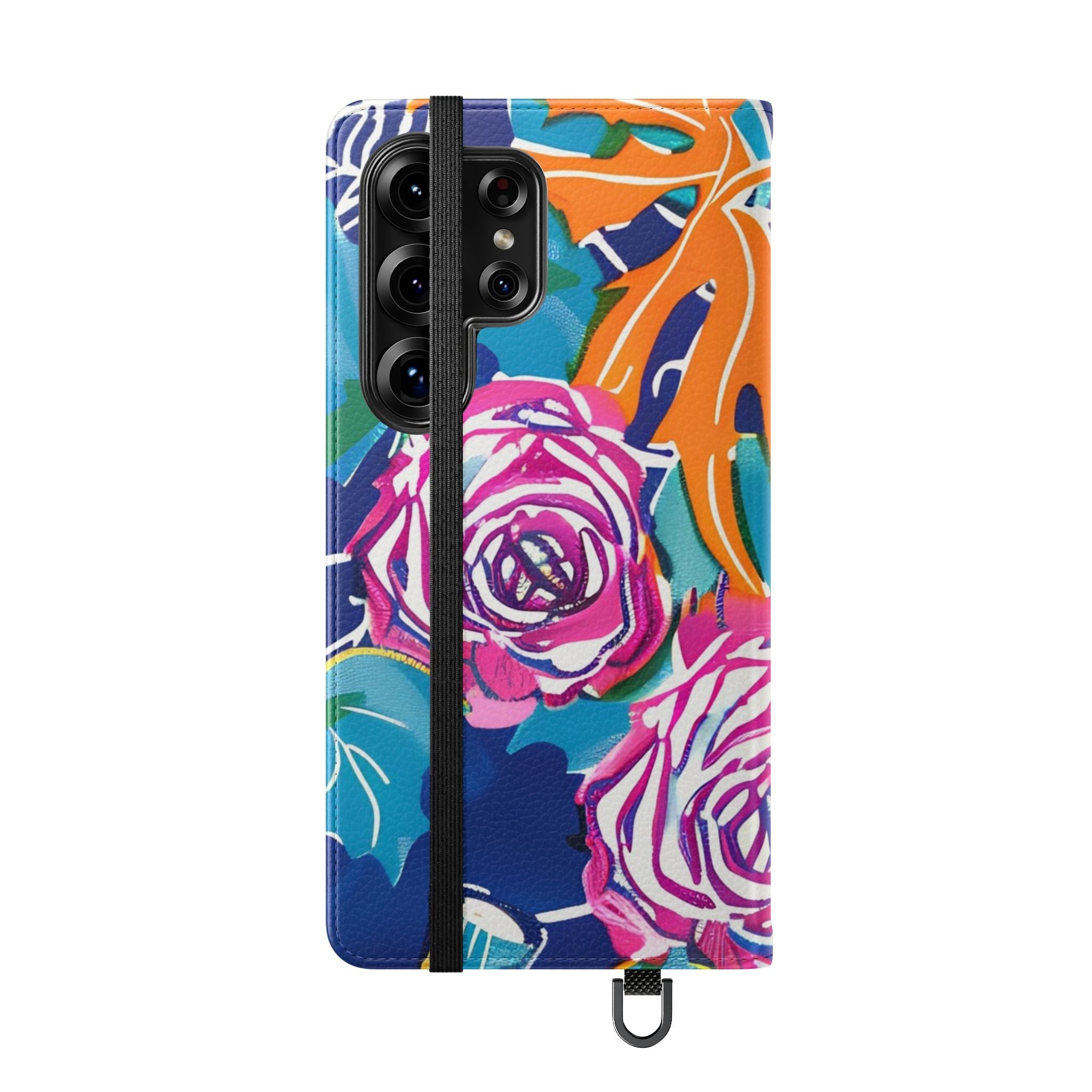 Halloween Pumpkin Floral Flip Case, Artsulli - Art is Long, Life is Short, Phone Case, , , , , , , 