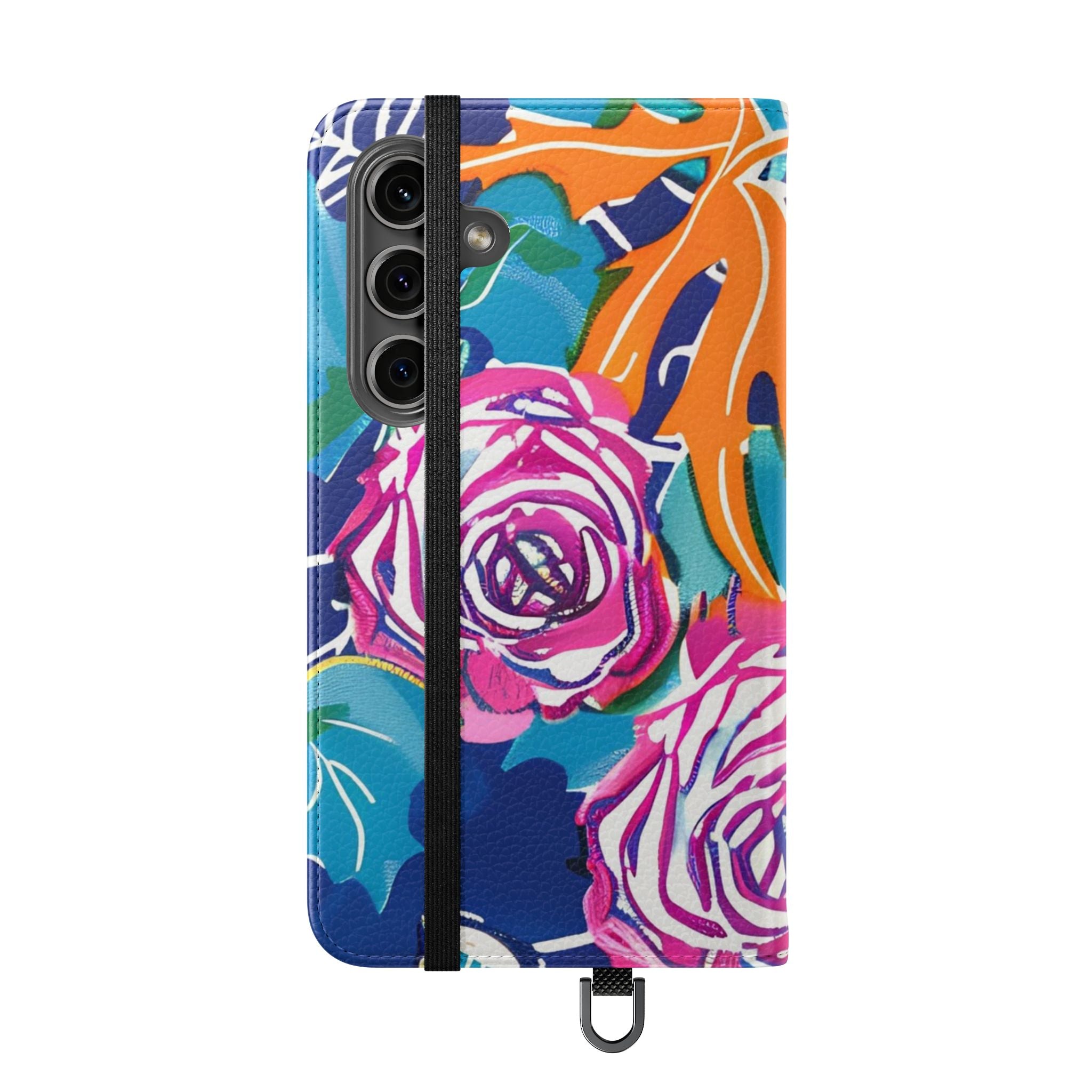 Halloween Pumpkin Floral Flip Case, Artsulli - Art is Long, Life is Short, Phone Case, , , , , , , 