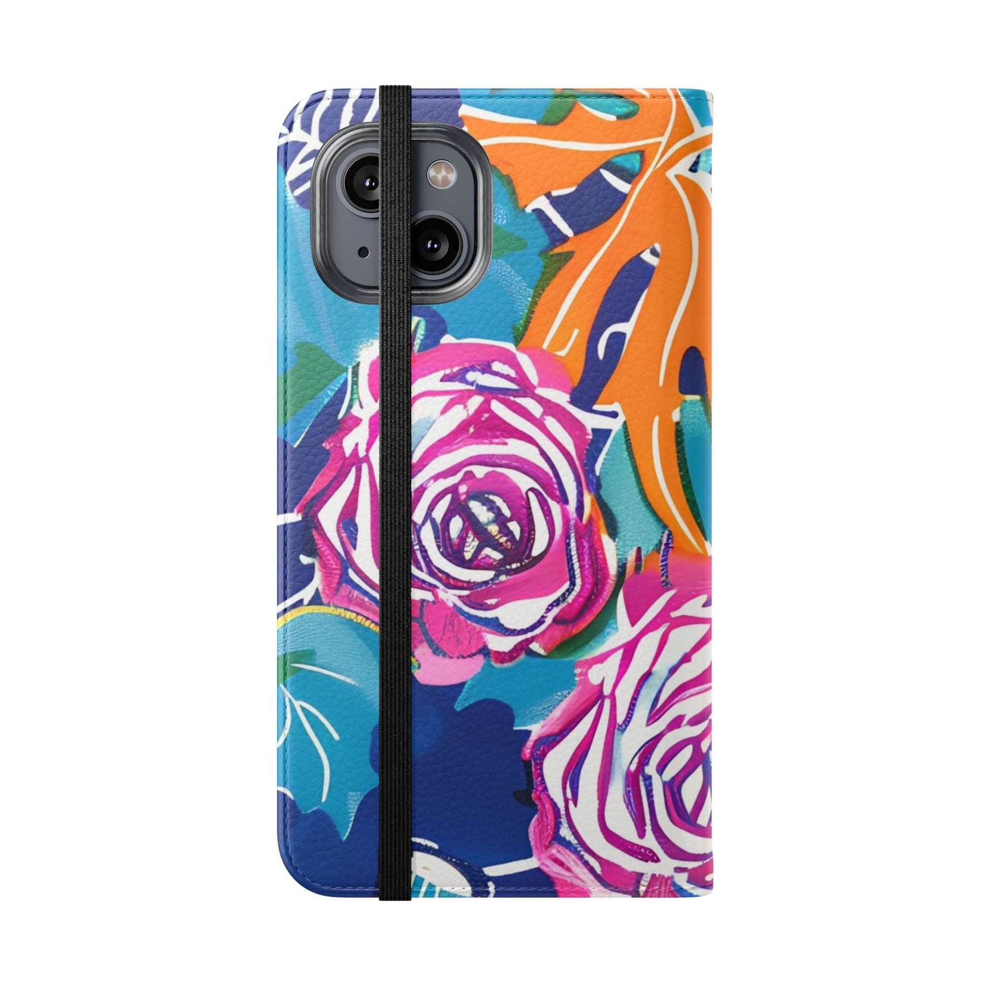 Halloween Pumpkin Floral Flip Case, Artsulli - Art is Long, Life is Short, Phone Case, , , , , , , 