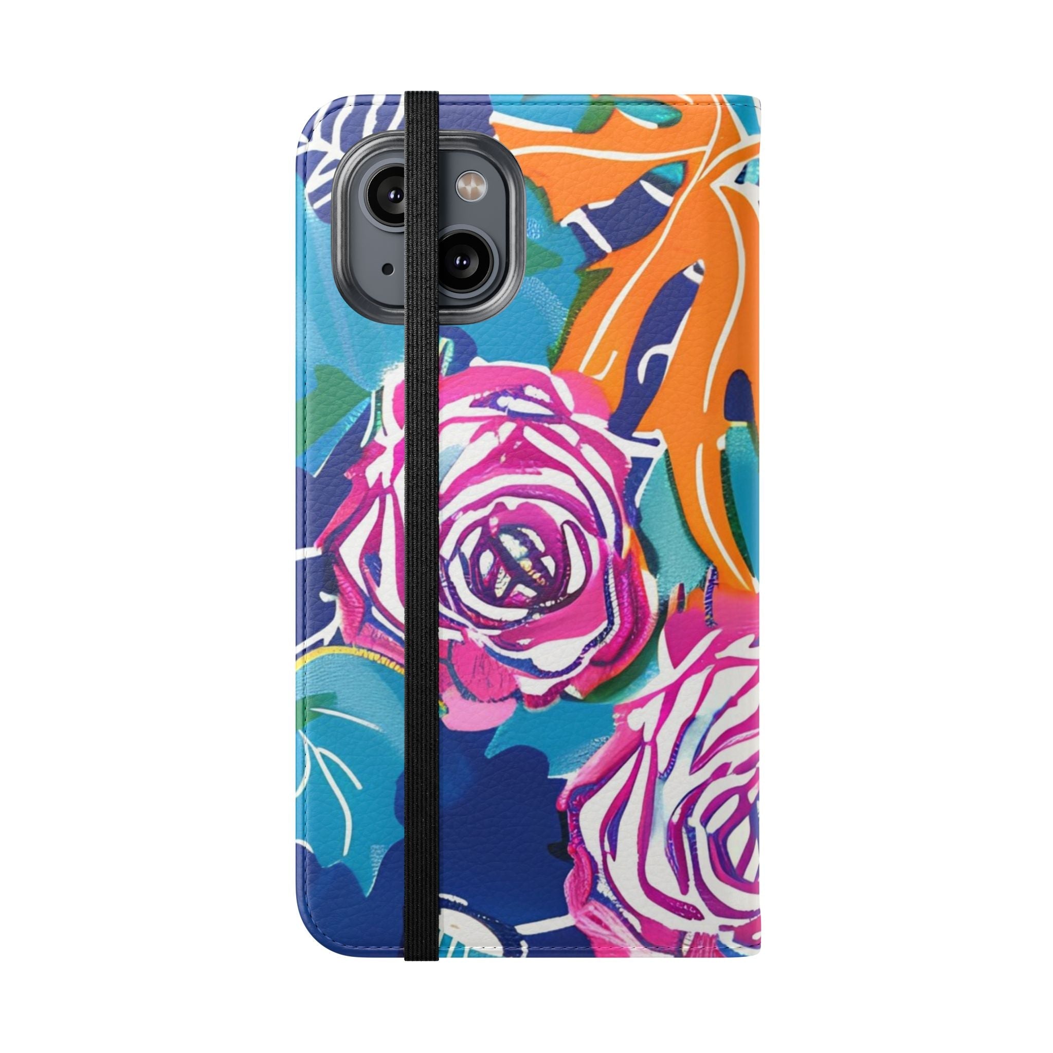Halloween Pumpkin Floral Flip Case, Artsulli - Art is Long, Life is Short, Phone Case, , , , , , , 