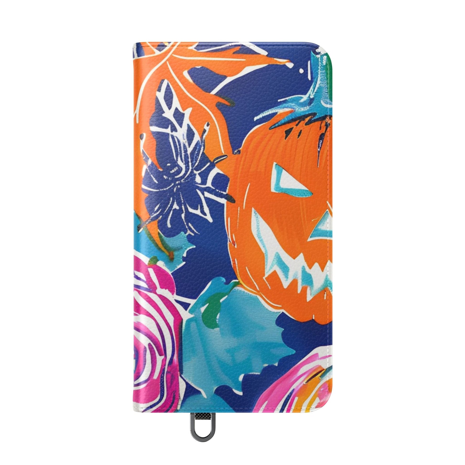 Halloween Pumpkin Floral Flip Case, Artsulli - Art is Long, Life is Short, Phone Case, , , , , , , 