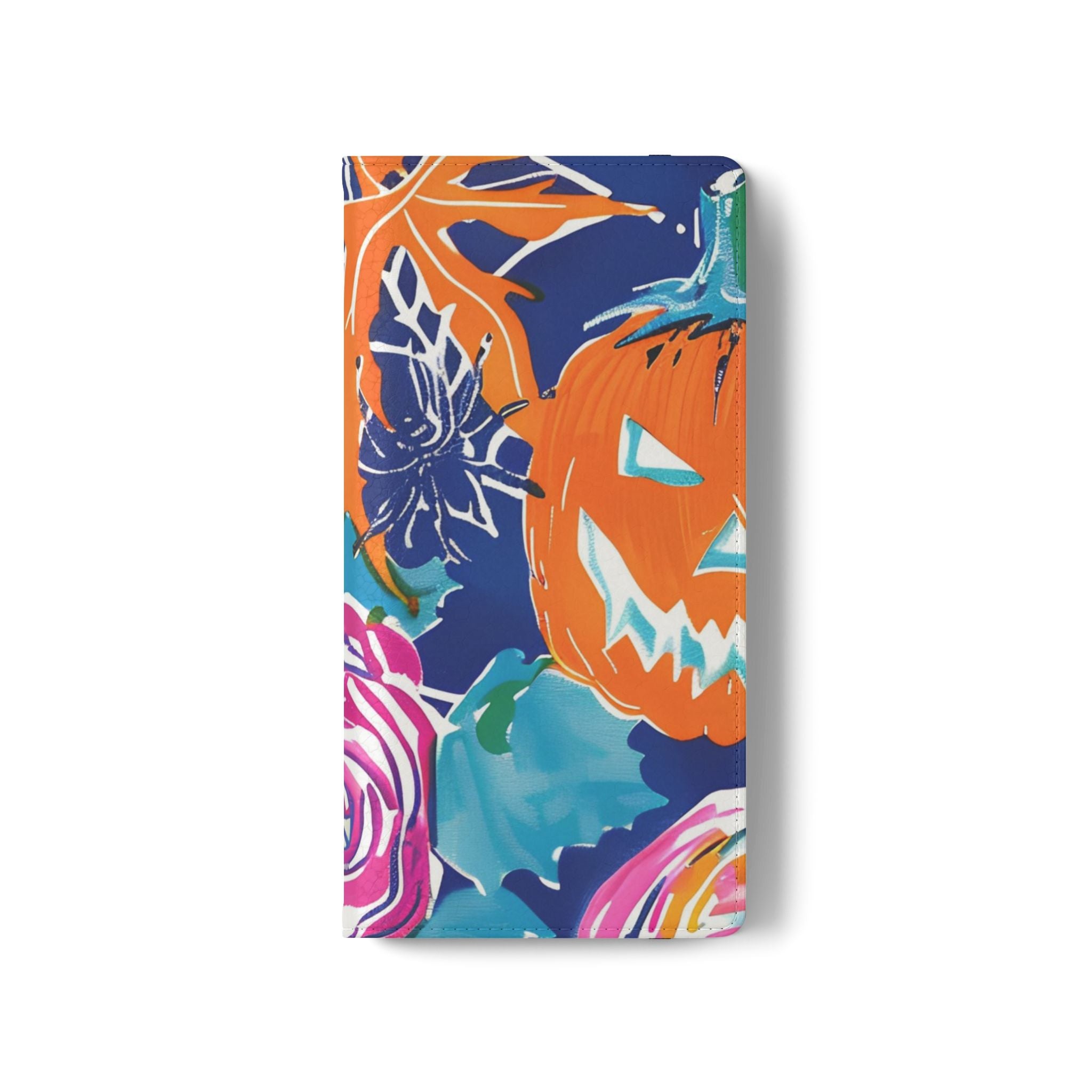 Halloween Pumpkin Floral Flip Case, Artsulli - Art is Long, Life is Short, Phone Case, , , , , , , 