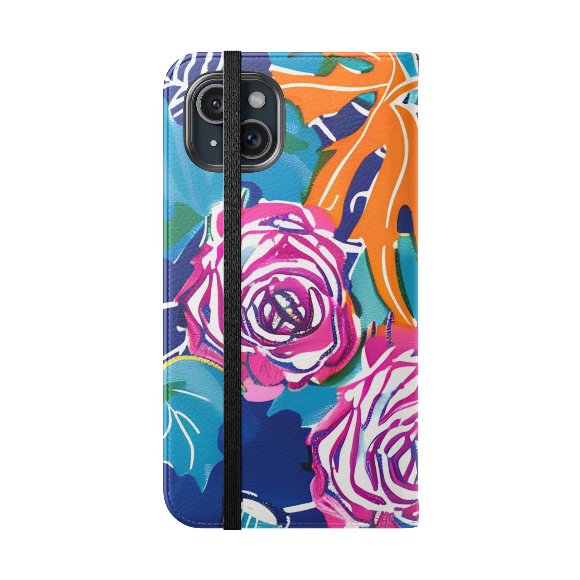 Halloween Pumpkin Floral Flip Case, Artsulli - Art is Long, Life is Short, Phone Case, , , , , , , 