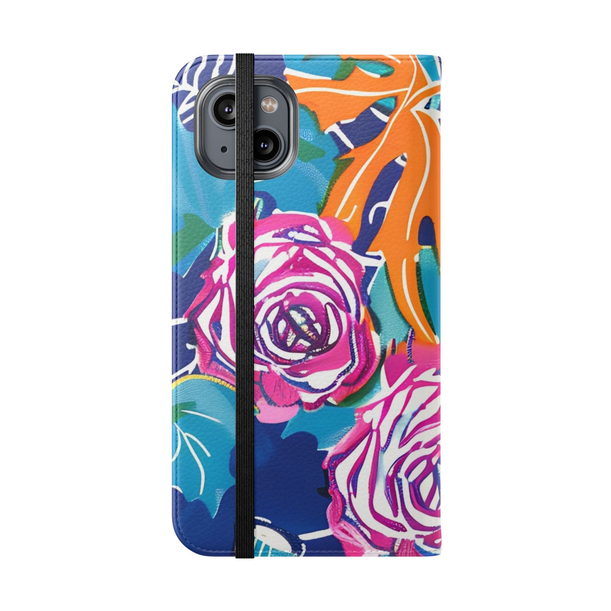 Halloween Pumpkin Floral Flip Case, Artsulli - Art is Long, Life is Short, Phone Case, , , , , , , 