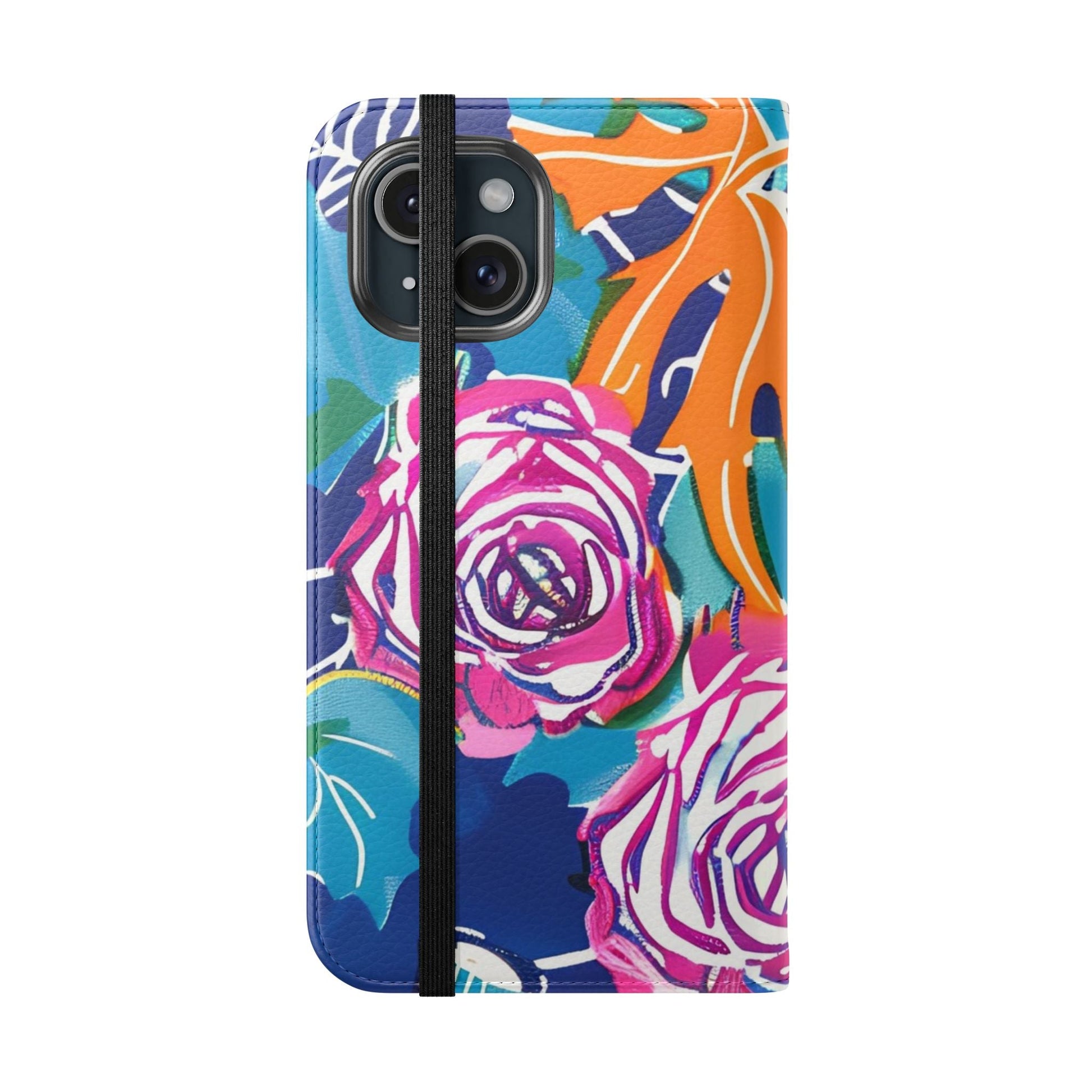 Halloween Pumpkin Floral Flip Case, Artsulli - Art is Long, Life is Short, Phone Case, , , , , , , 