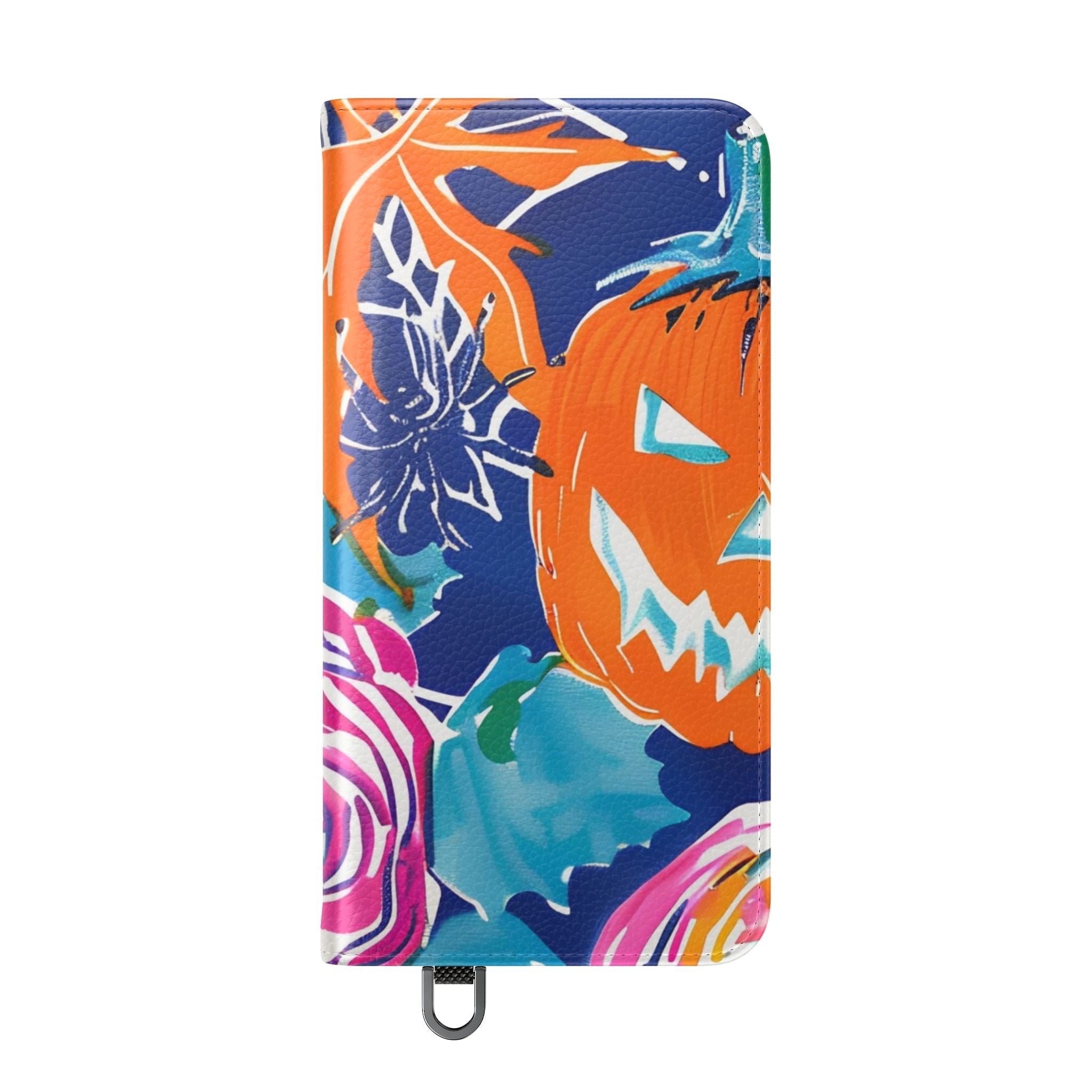 Halloween Pumpkin Floral Flip Case, Artsulli - Art is Long, Life is Short, Phone Case, , , , , , , 