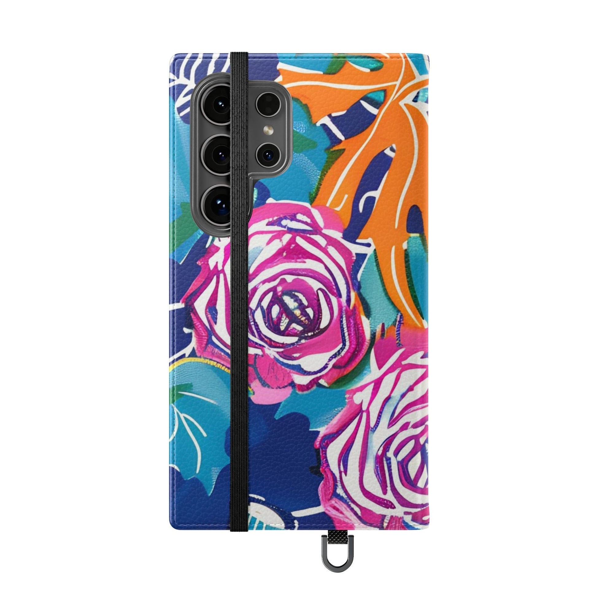 Halloween Pumpkin Floral Flip Case, Artsulli - Art is Long, Life is Short, Phone Case, , , , , , , 