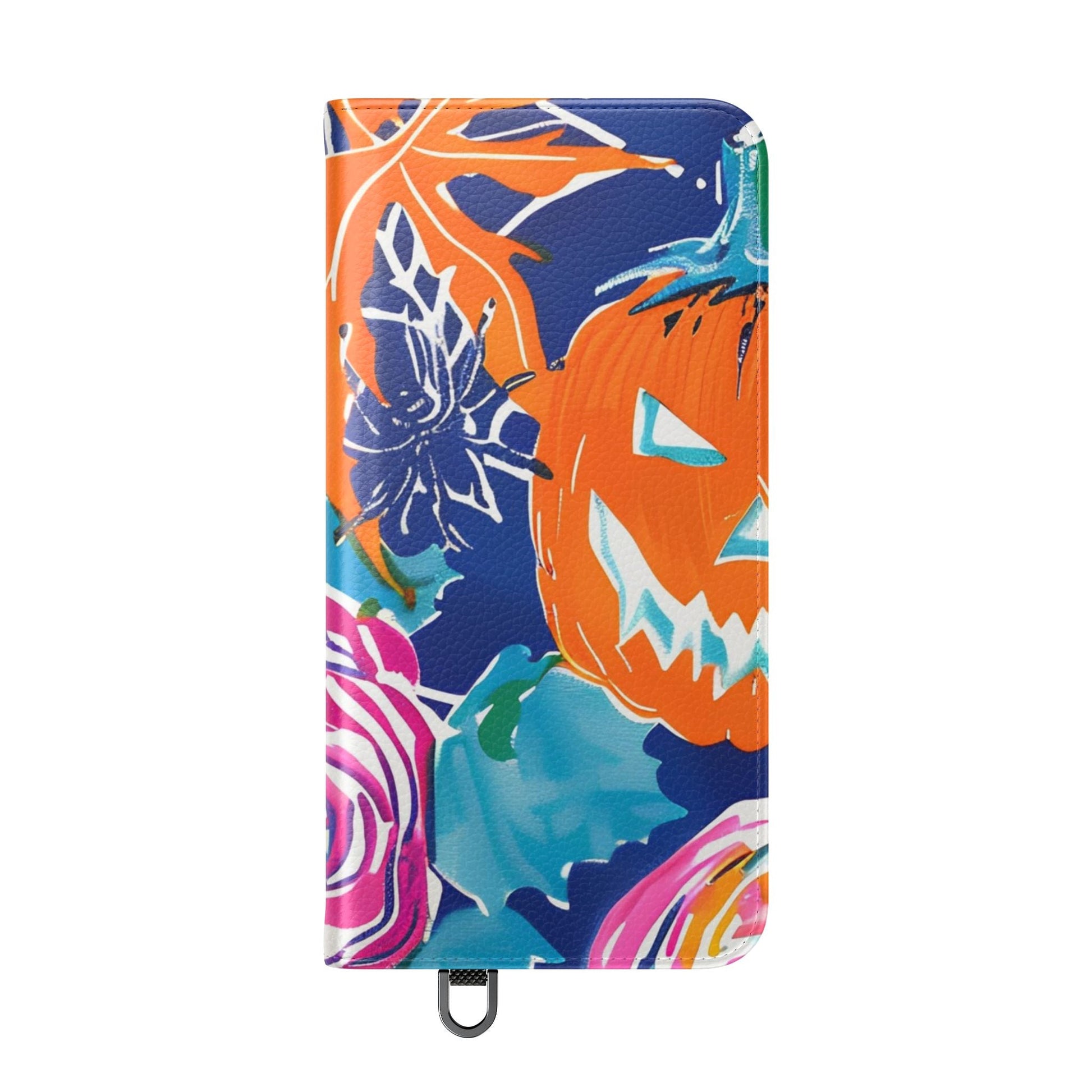 Halloween Pumpkin Floral Flip Case, Artsulli - Art is Long, Life is Short, Phone Case, , , , , , , 