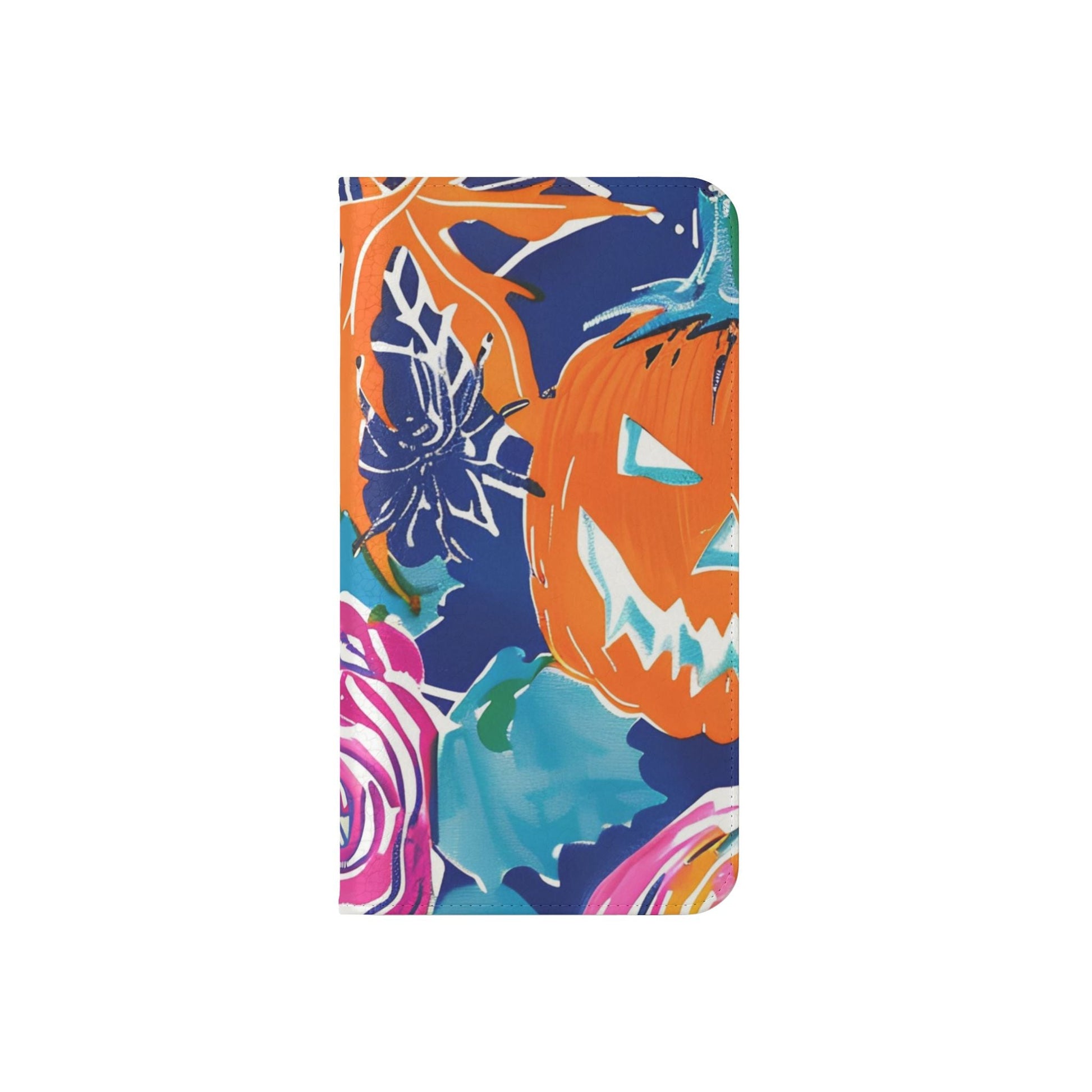 Halloween Pumpkin Floral Flip Case, Artsulli - Art is Long, Life is Short, Phone Case, , , , , , , 