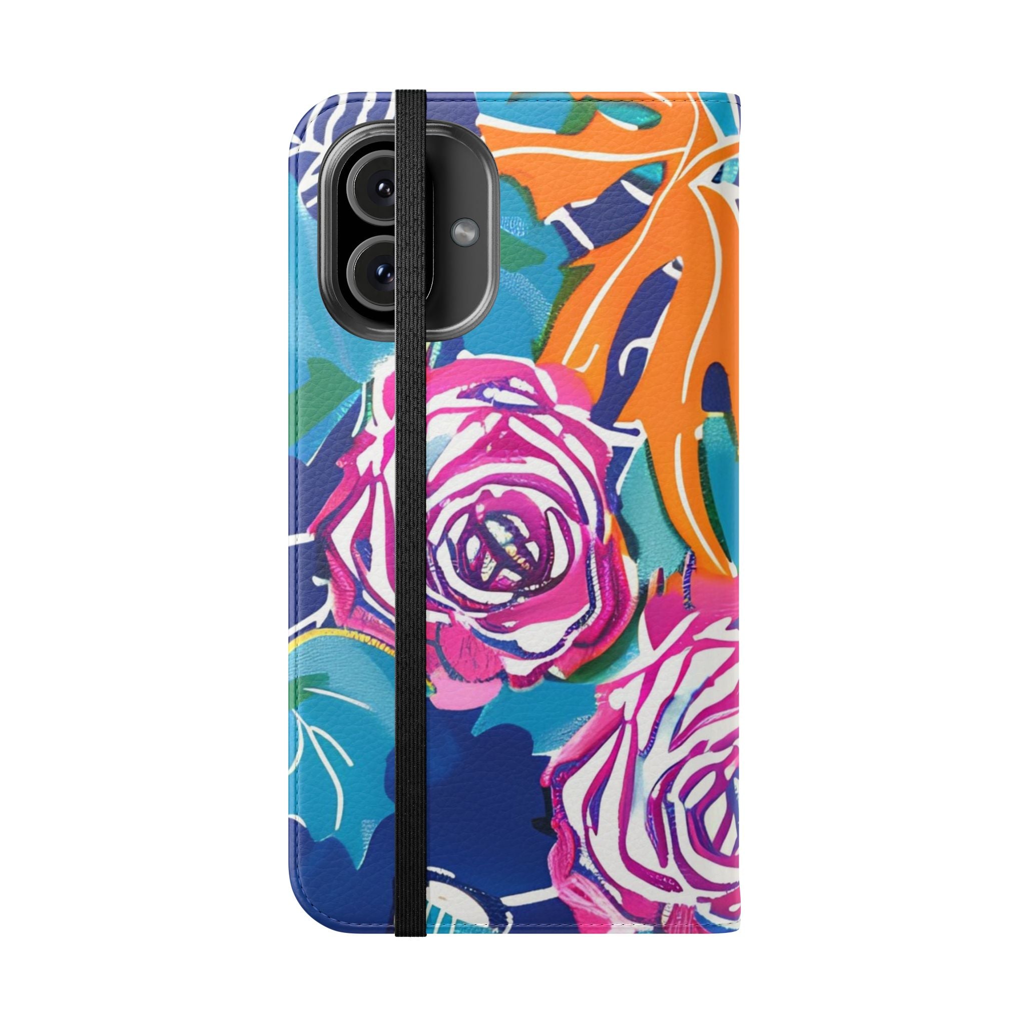 Halloween Pumpkin Floral Flip Case, Artsulli - Art is Long, Life is Short, Phone Case, , , , , , , 