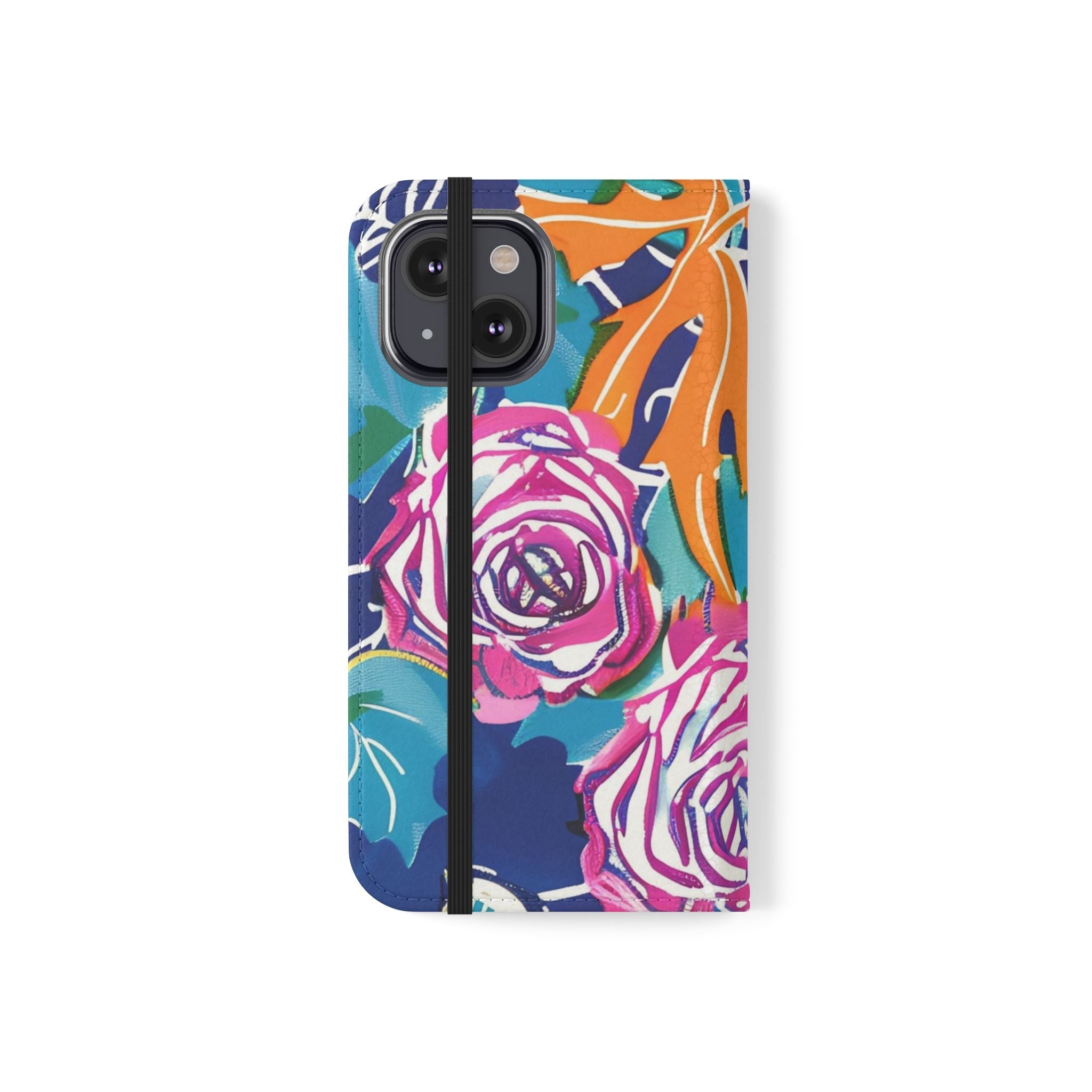 Halloween Pumpkin Floral Flip Case, Artsulli - Art is Long, Life is Short, Phone Case, , , , , , , 