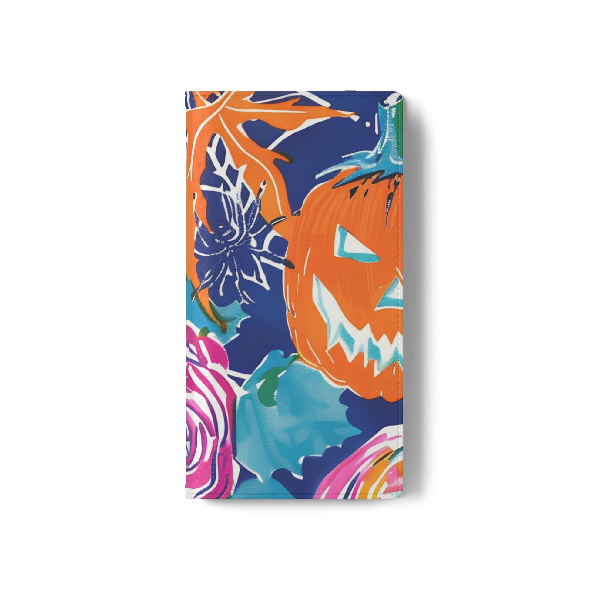 Halloween Pumpkin Floral Flip Case, Artsulli - Art is Long, Life is Short, Phone Case, , , , , , , 