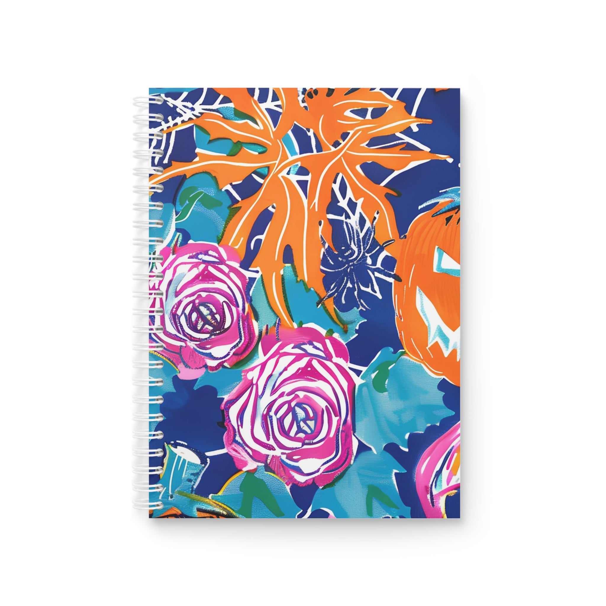Halloween Pumpkin Wide Ruled Spiral Notebook, Artsulli - Art is Long, Life is Short, Paper products, Size, One Size, , , , , 20255038847809131258