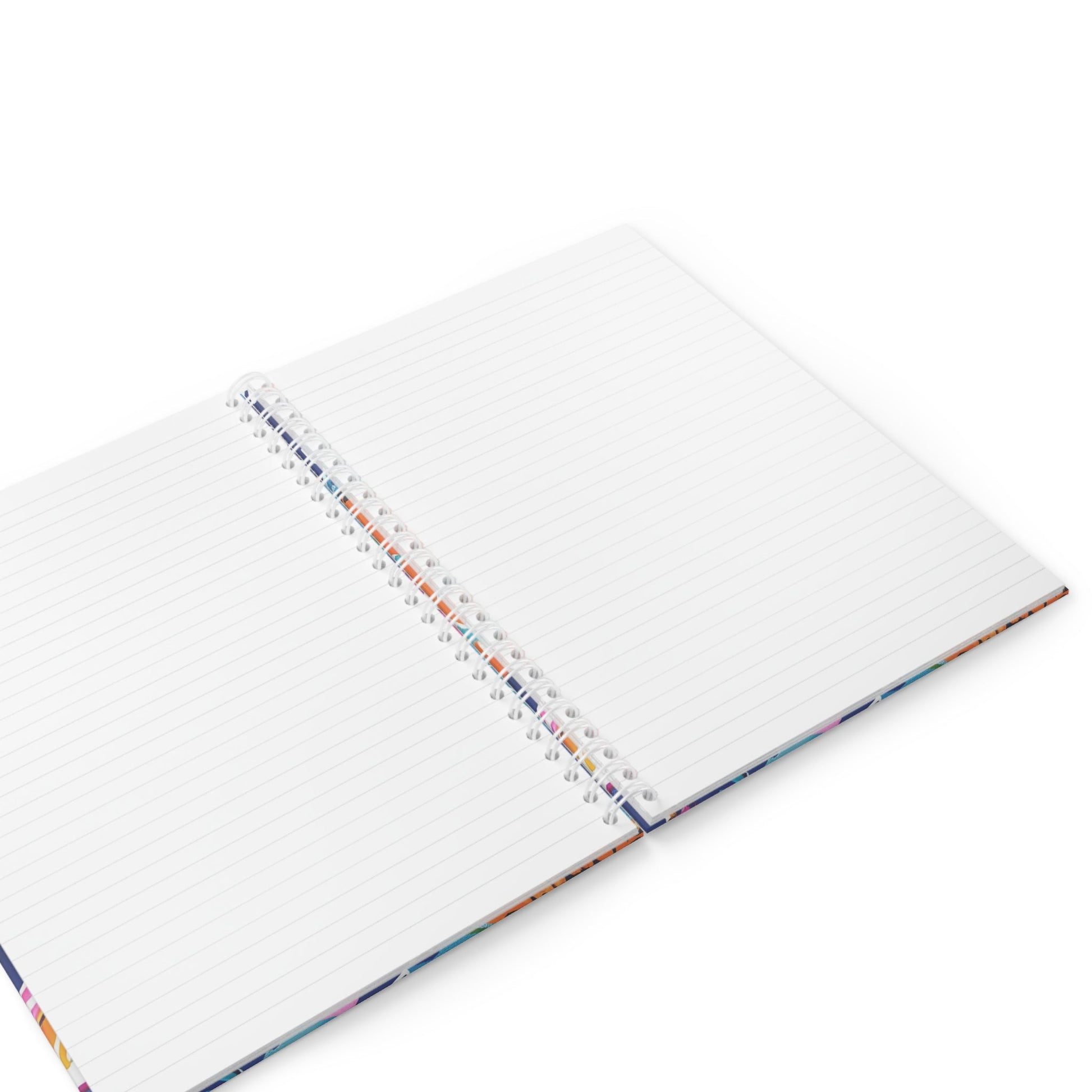 Printify Halloween Pumpkin Wide Ruled Spiral Notebook 2025