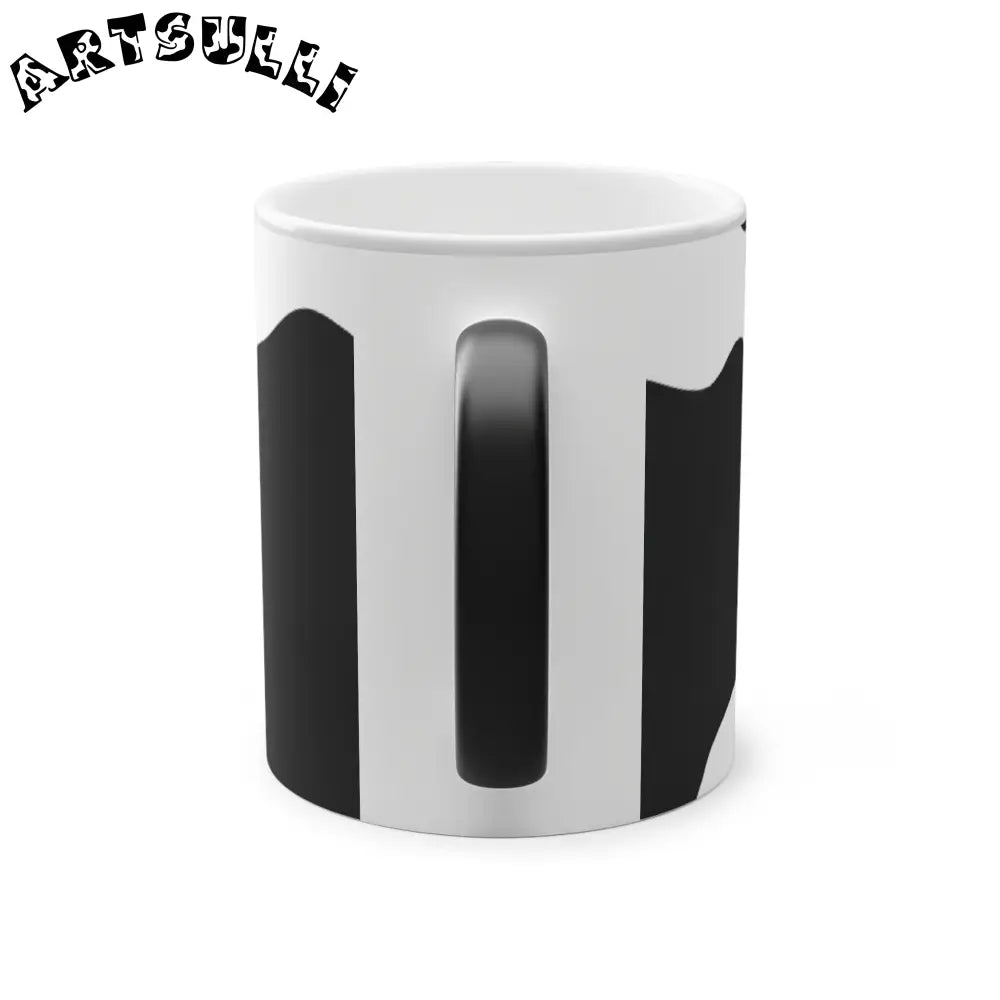 Heat Sensitive Black Ceramic Magic Coffee Mug, Artsulli - Art is Long, Life is Short, Mug, , , , , , , 
