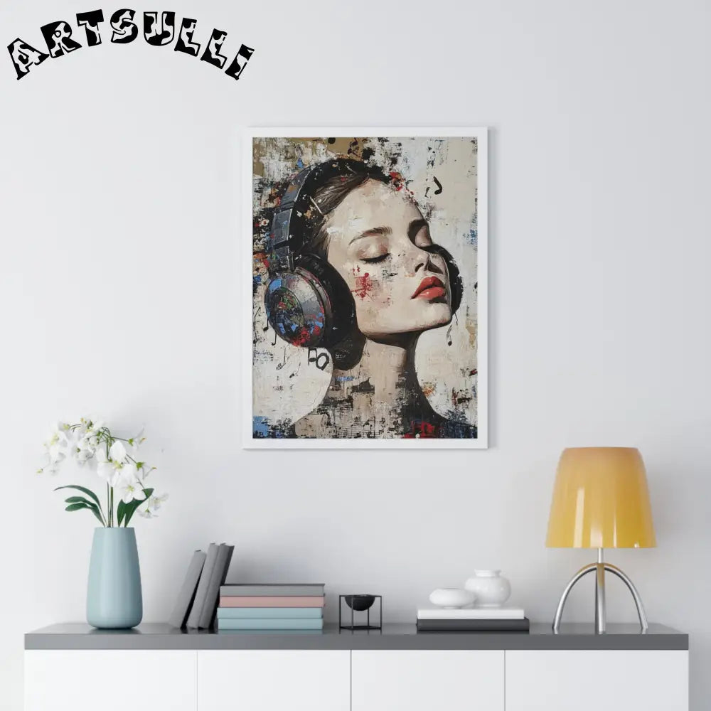 Her Abstract Melody Framed Poster, Artsulli - Art is Long, Life is Short, Poster, , , , , , , 