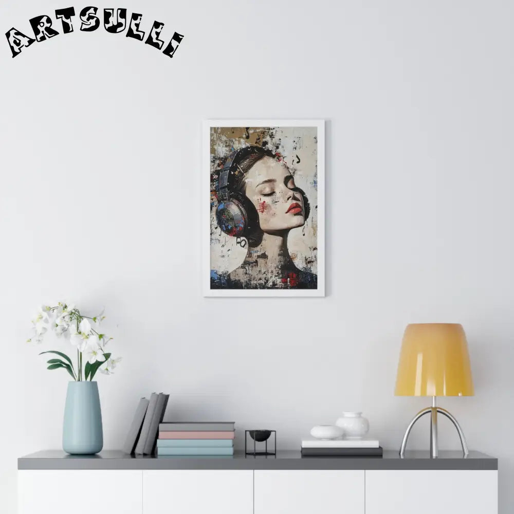 Her Abstract Melody Framed Poster, Artsulli - Art is Long, Life is Short, Poster, , , , , , , 