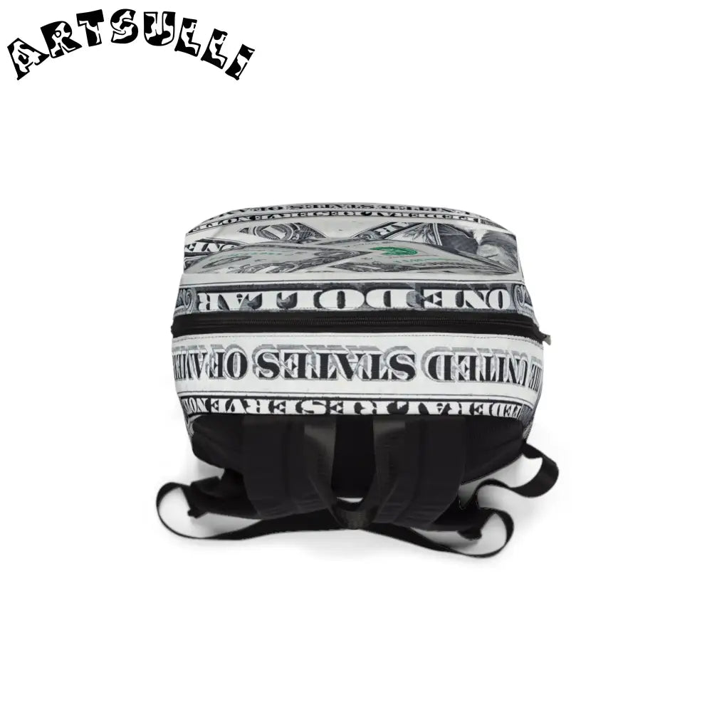JAKKOUTTHEBXX Illustrated US Dollar Backpack for All Day Carrying Comfort 2025