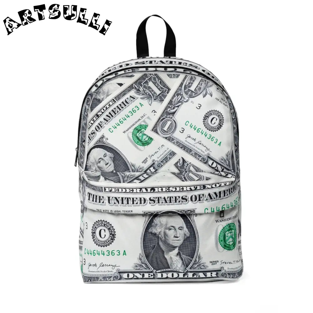 JAKKOUTTHEBXX Illustrated US Dollar Backpack for All Day Carrying Comfort 2025